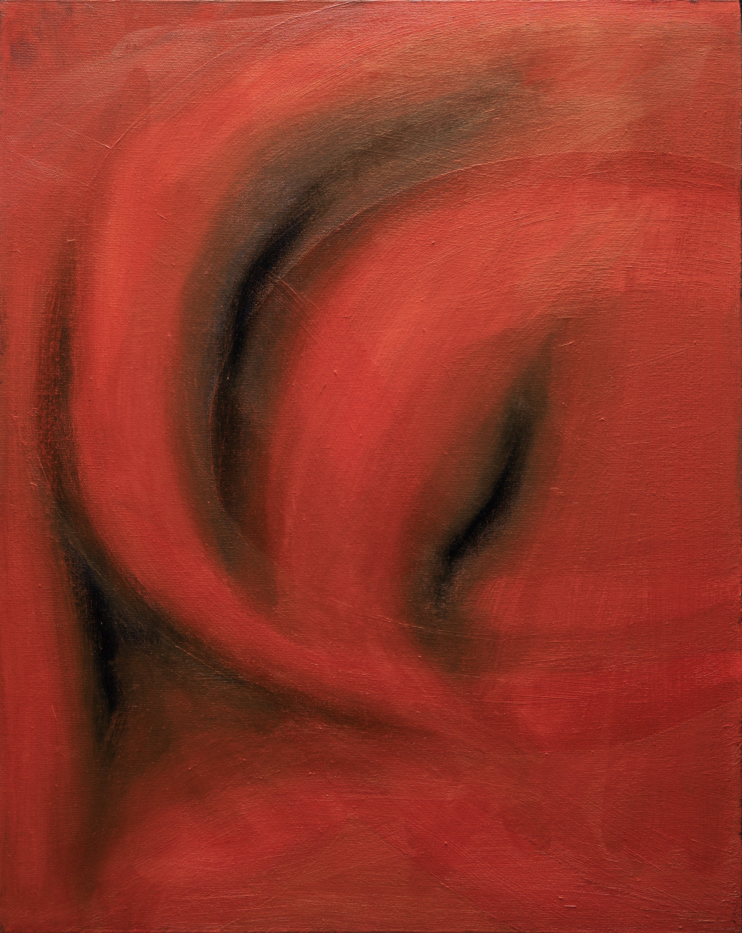 unravelling 7 (2021), oil on canvas, 16 in x 20 in