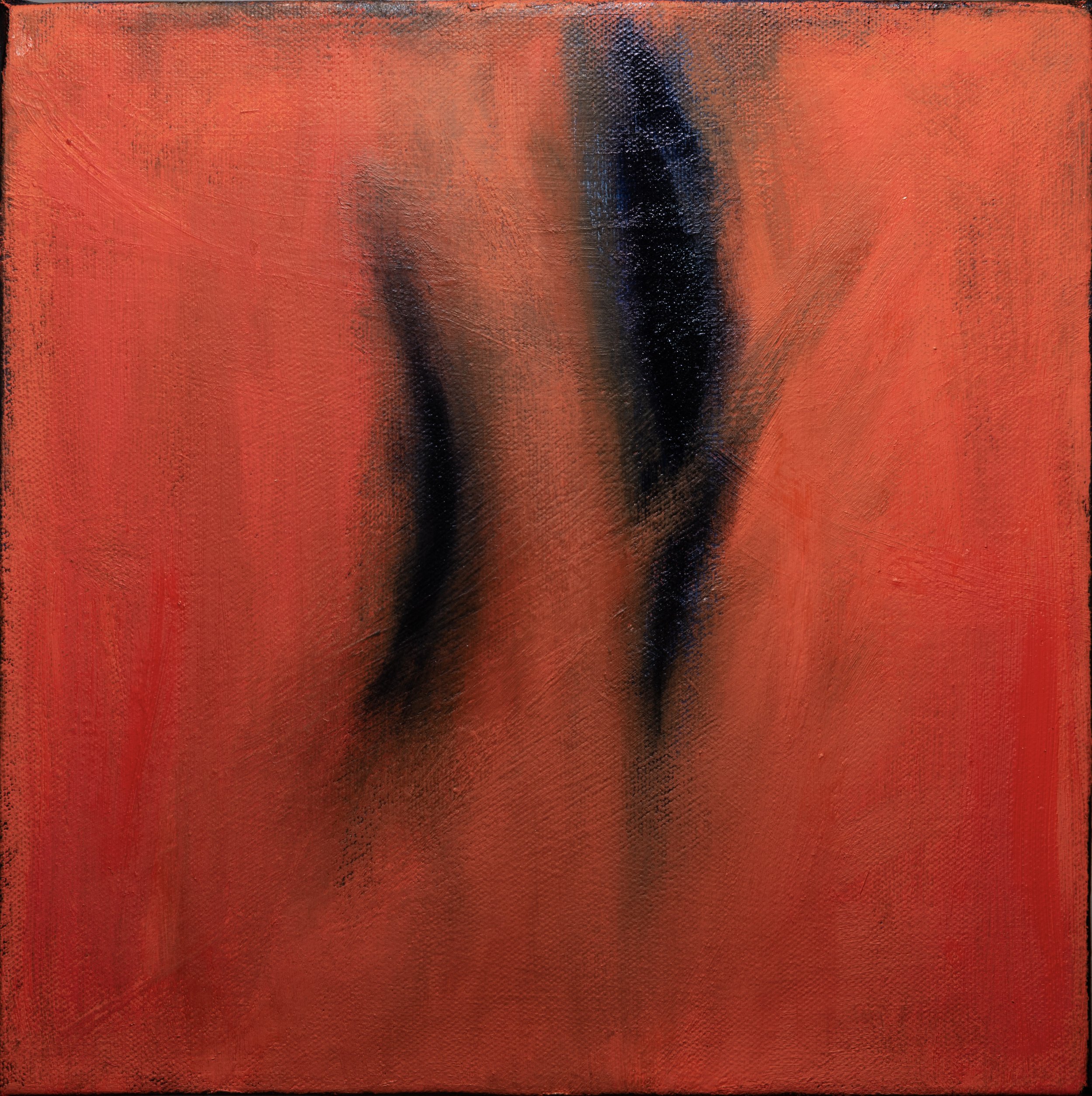 unravelling 1 (2021), oil on canvas, 10 in x 10 in