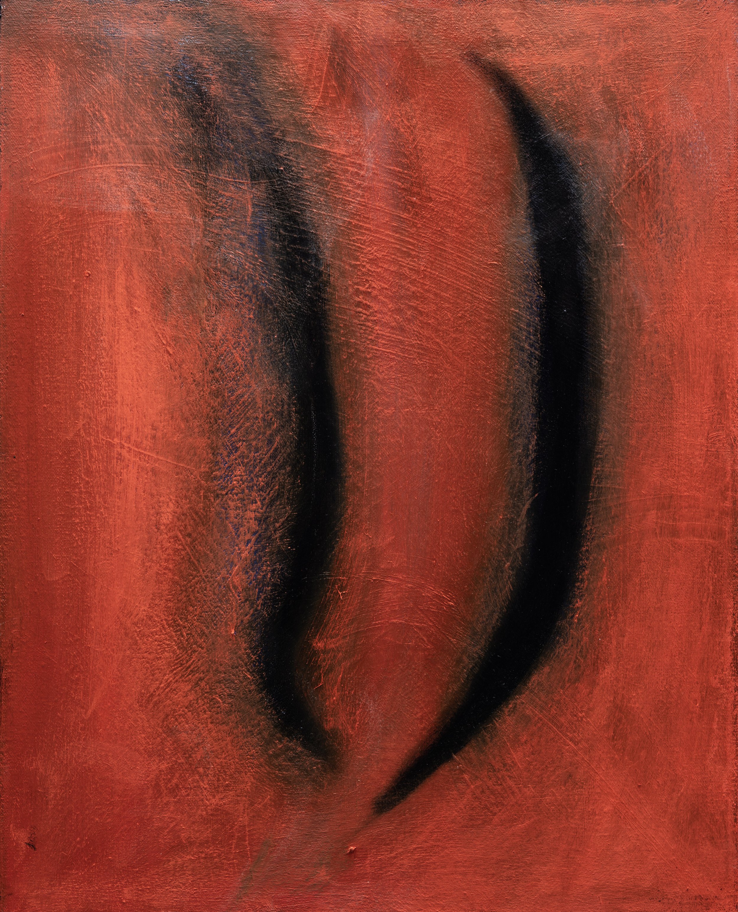 unravelling 6 (2021), oil on canvas, 16 in x 20 in