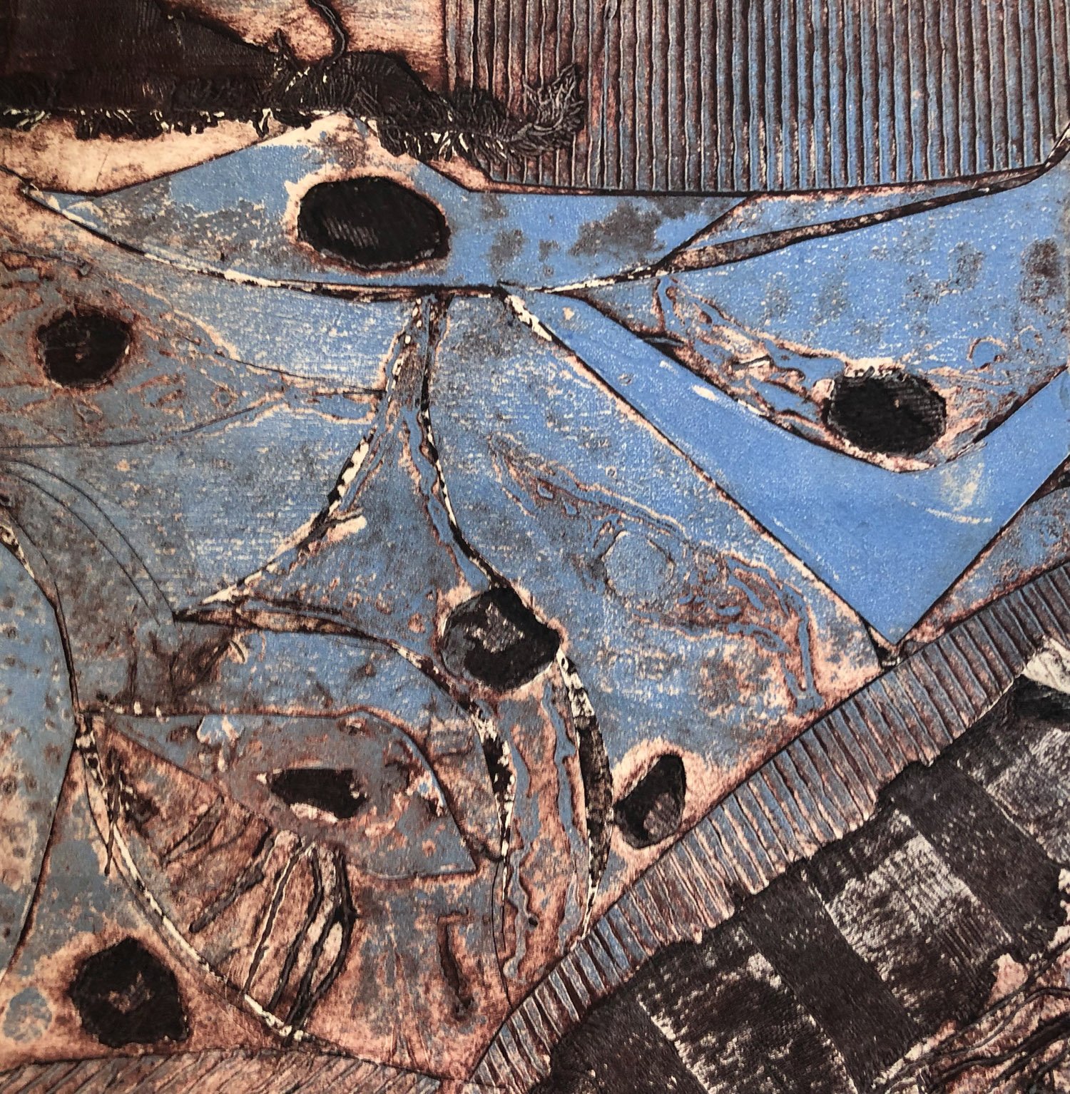 Synaptic Dragon — collograph