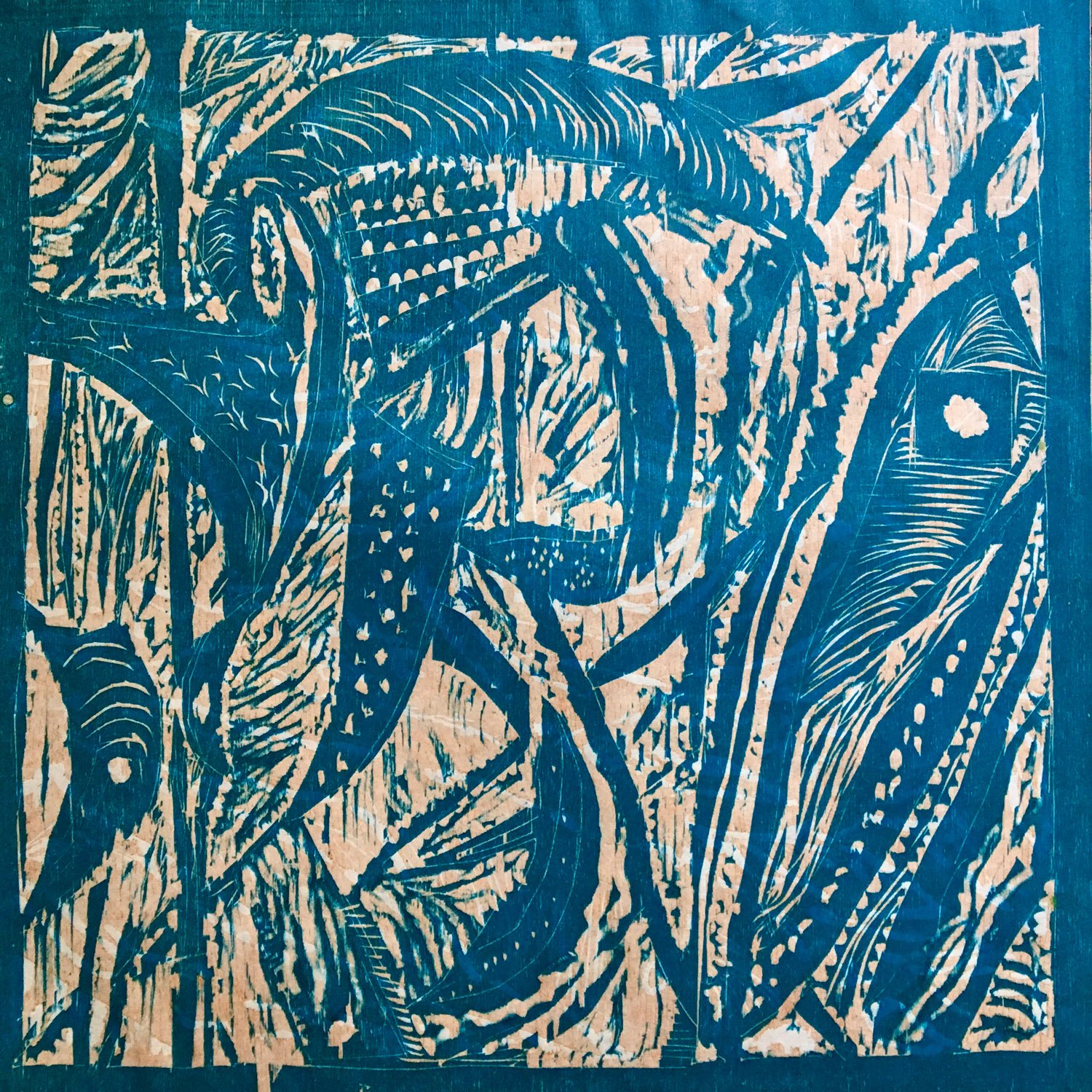 Neural Slice 39 — variable edition woodblock