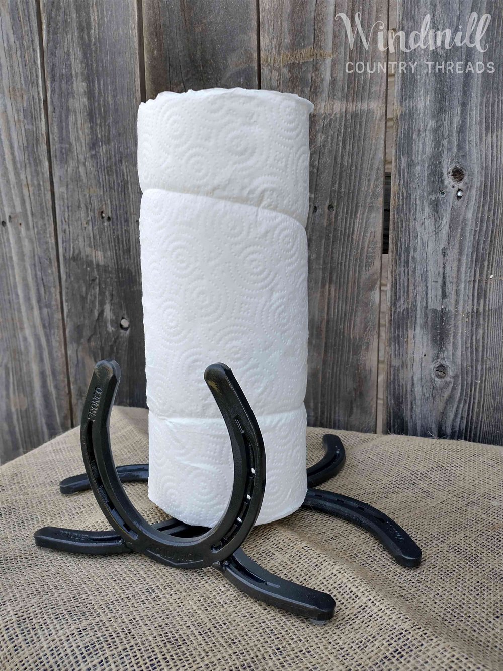 Horseshoe Paper Towel Holder, Horseshoe Decor, Horseshoe Art