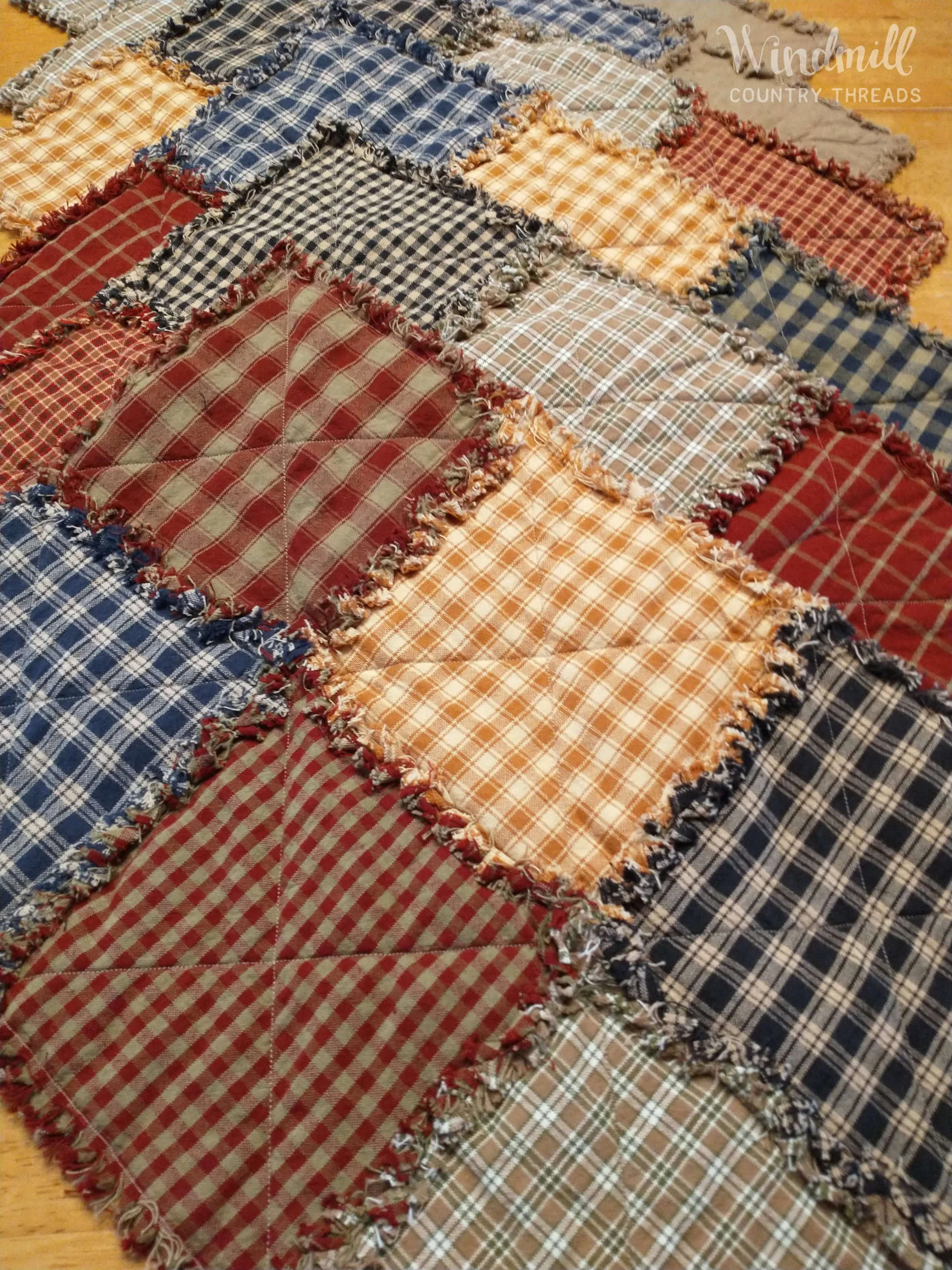 Modern Farmhouse Table Runner — Windmill Country Threads