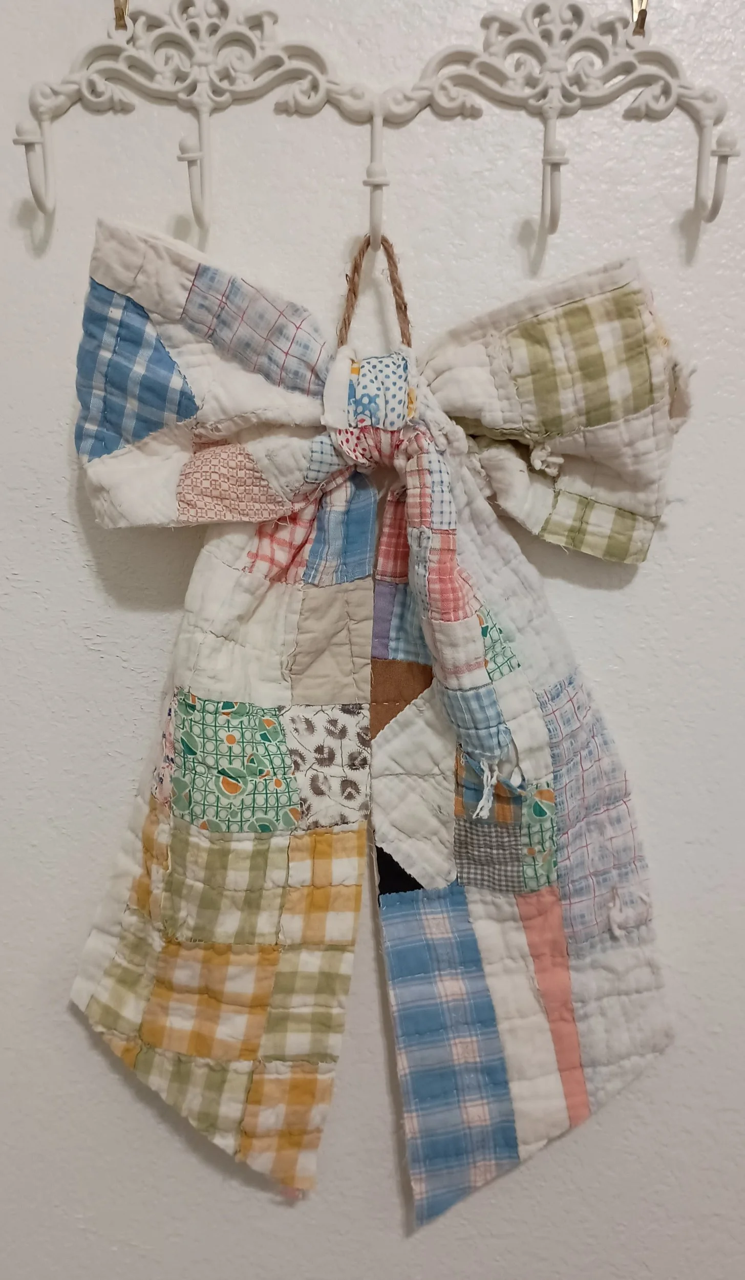 Tattered Patchwork Bow - A