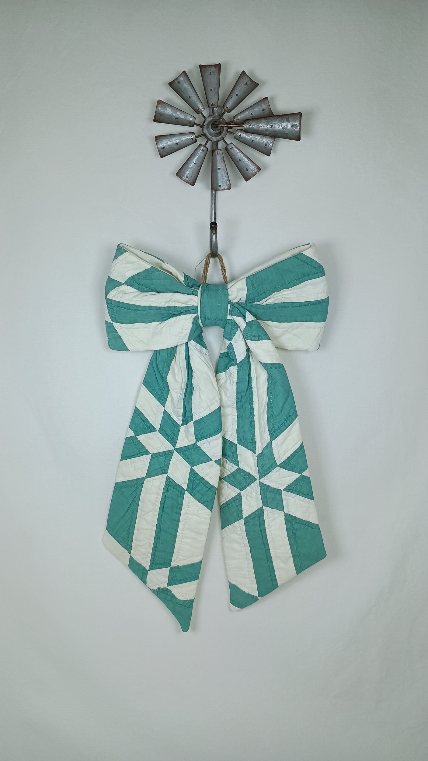 Antique Quilt Decorative Bow - A
