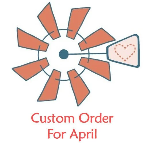 Custom Order for April - Farmhouse Curtain Panels with Tabs