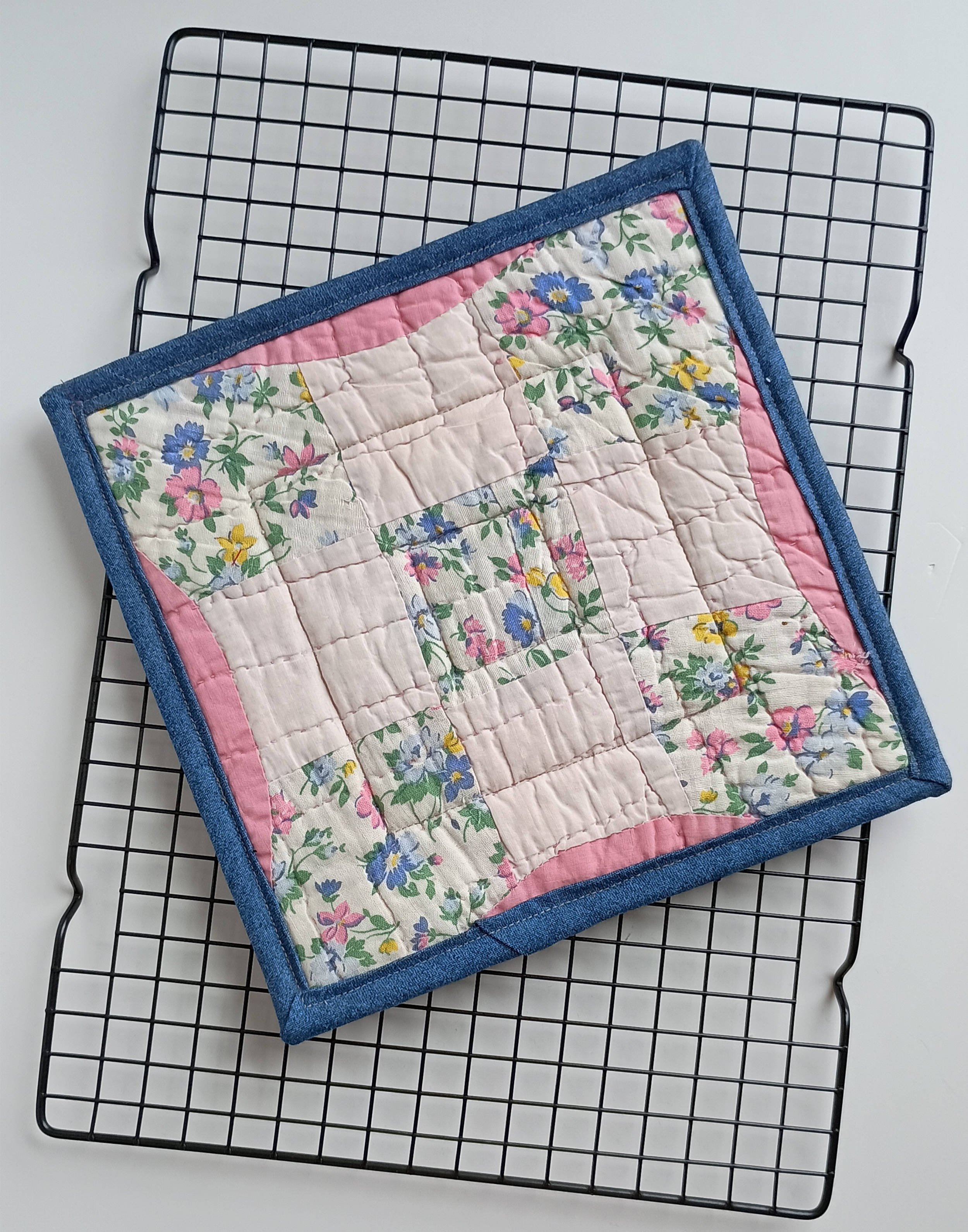 10" Antique Quilt Hot Pad - B