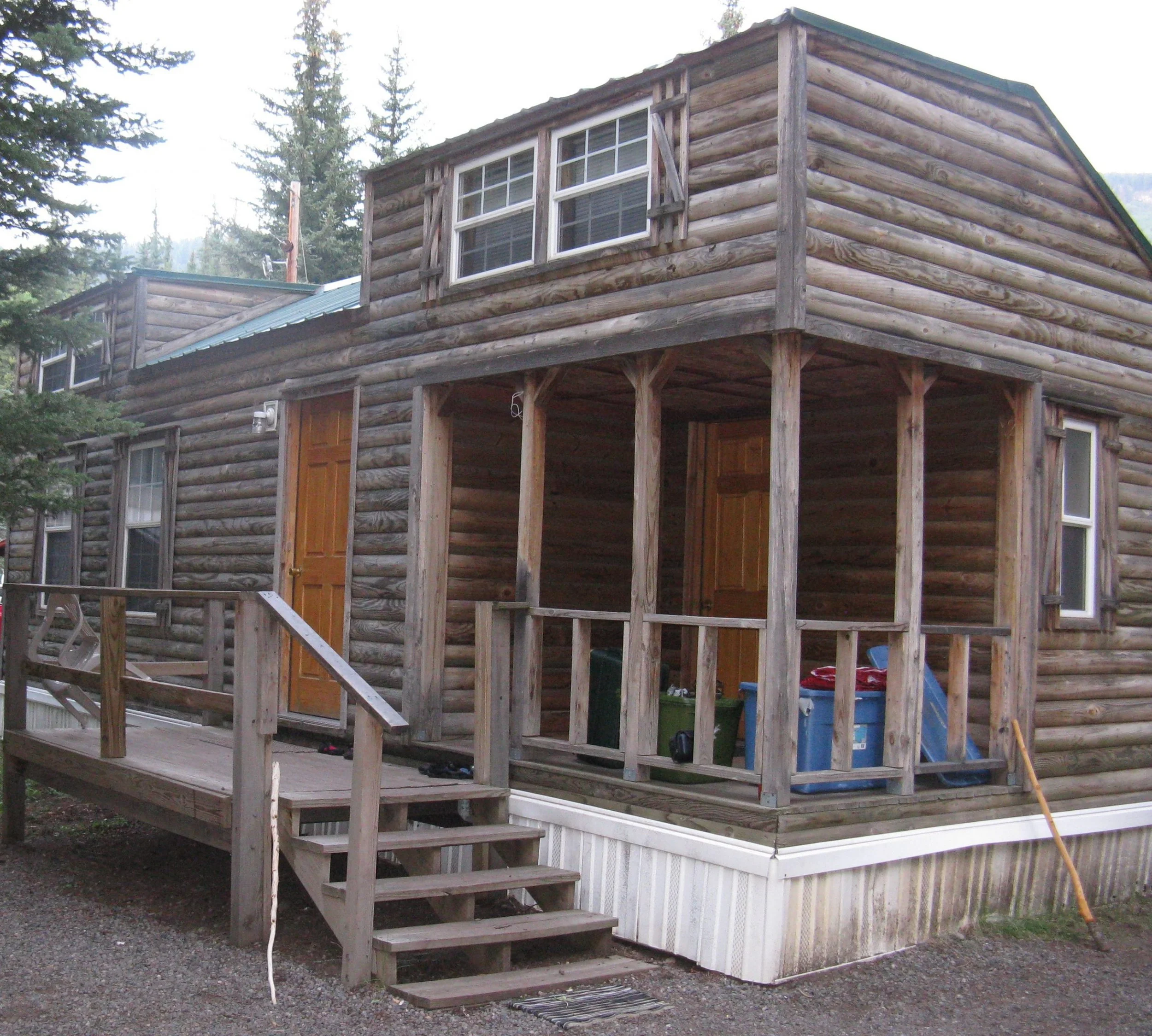 Rustic cabin in the mountains