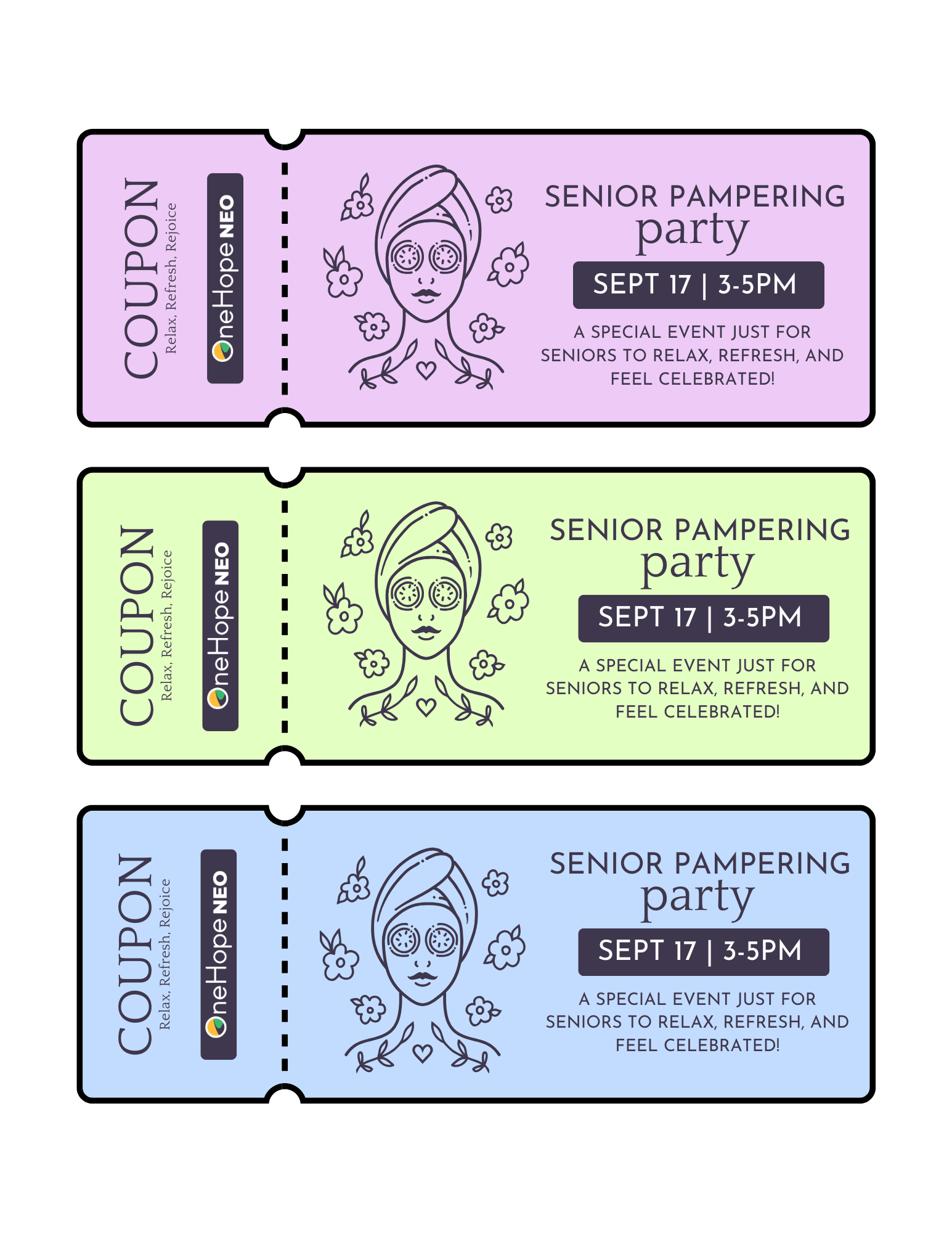Senior Pampering Party