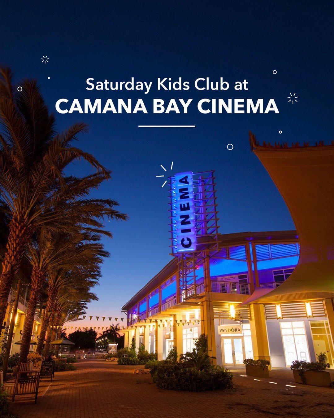 Have you heard about the Saturday Kids Club at #CamanaBay Cinema? ✨

The Saturday Kids Club is the perfect way to start the weekend, with brighter lights, softer sound, and classic family favourites on the big screen every Saturday at 10:00am. 🍿🎬

