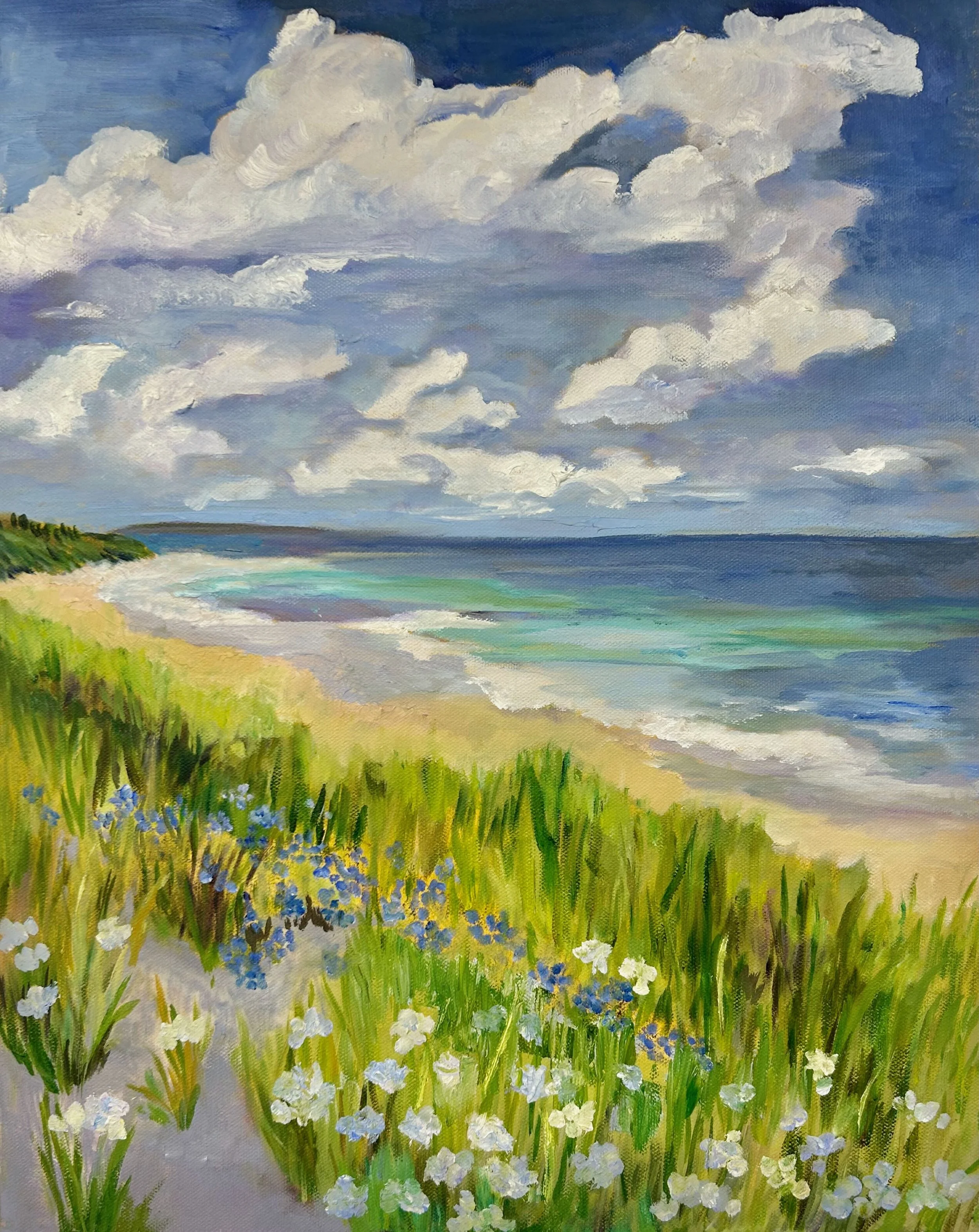 Shoreline in Bloom | 20 x 16 | Oil on Canvas