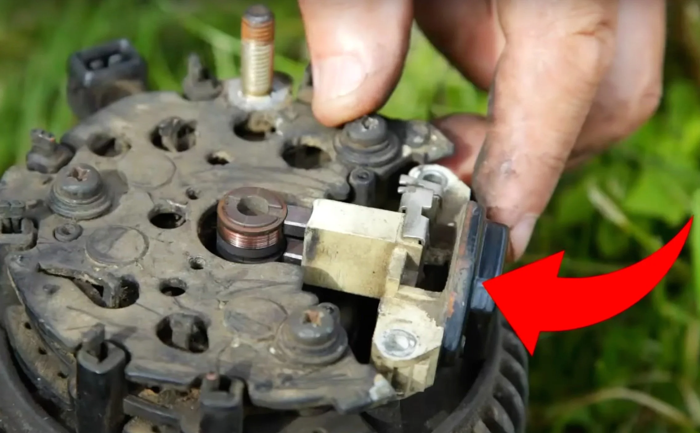 location of the voltage regulator