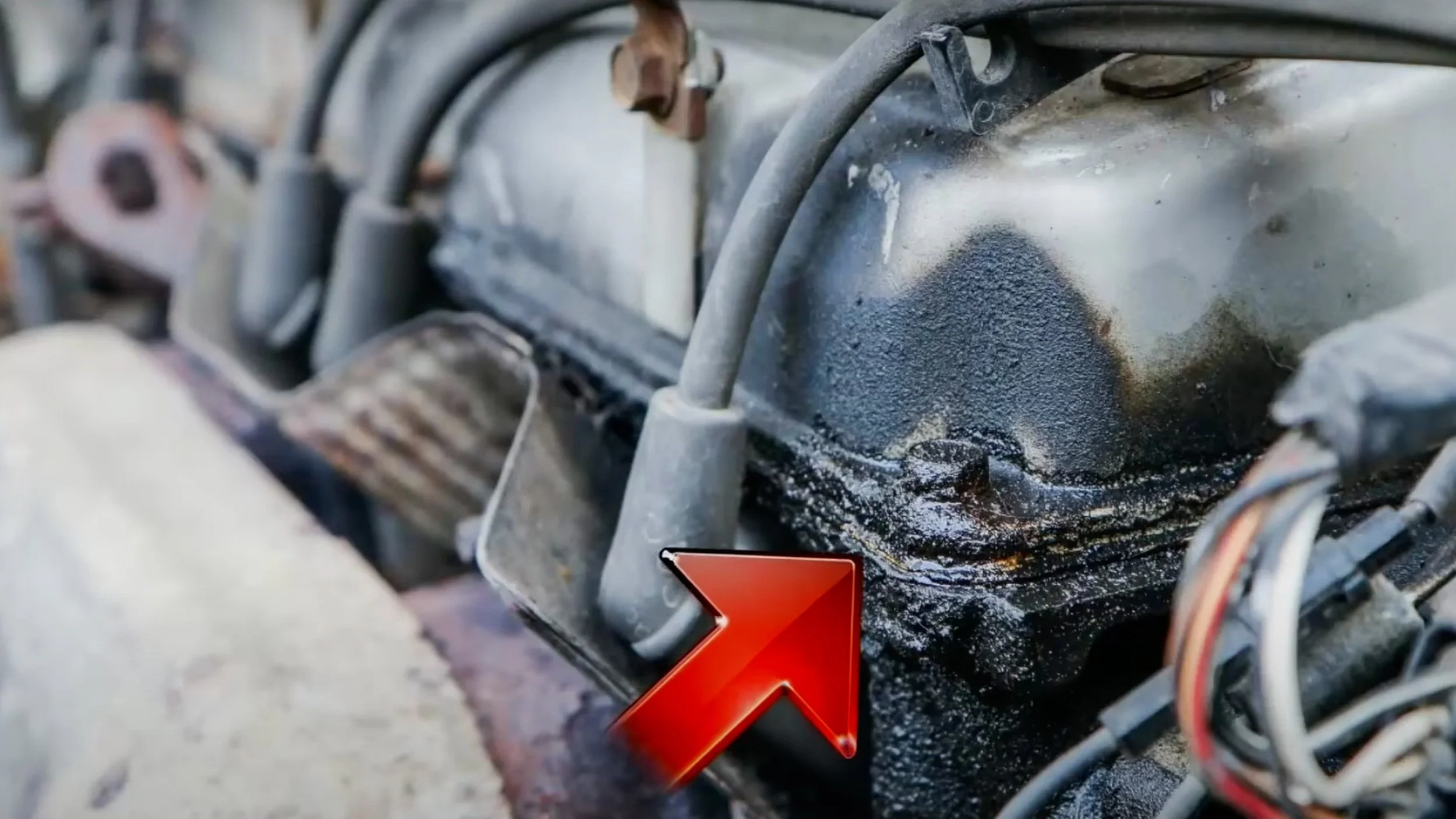 oil leak - a symptom of a bad valve cover gasket