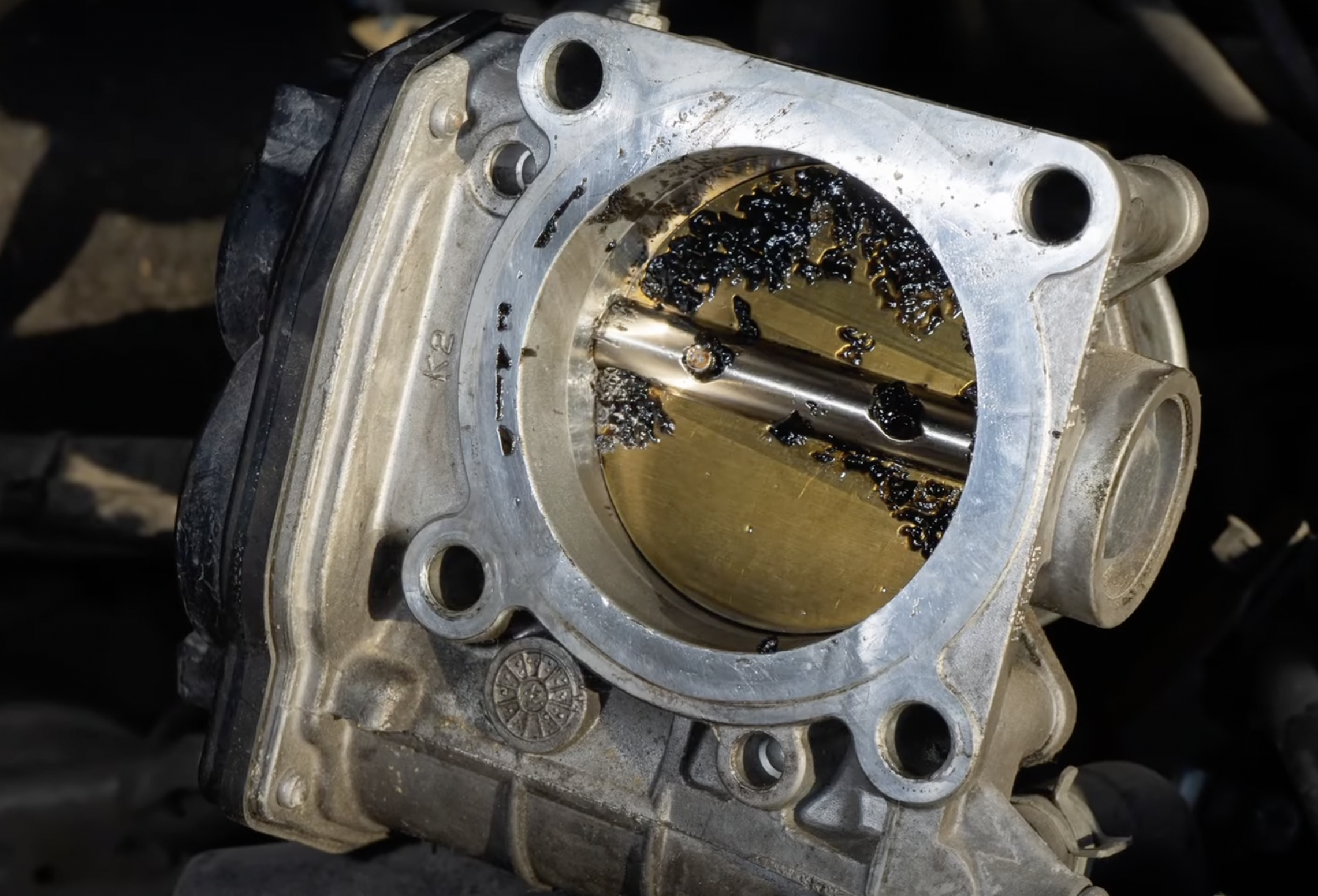 dirty throttle plate - rough idle