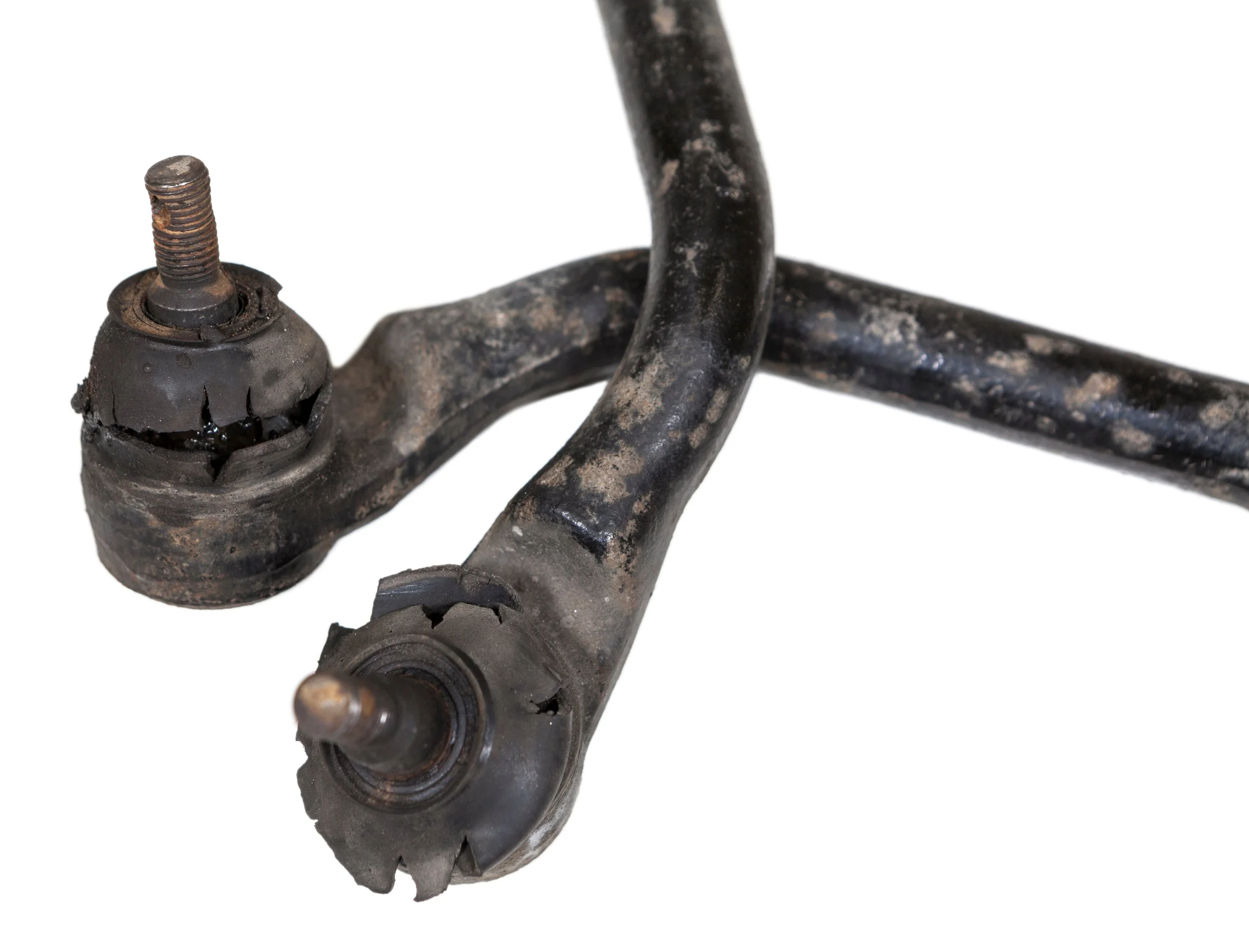 ruptured rubber casing tie rod - a symptom of a bad tie rod
