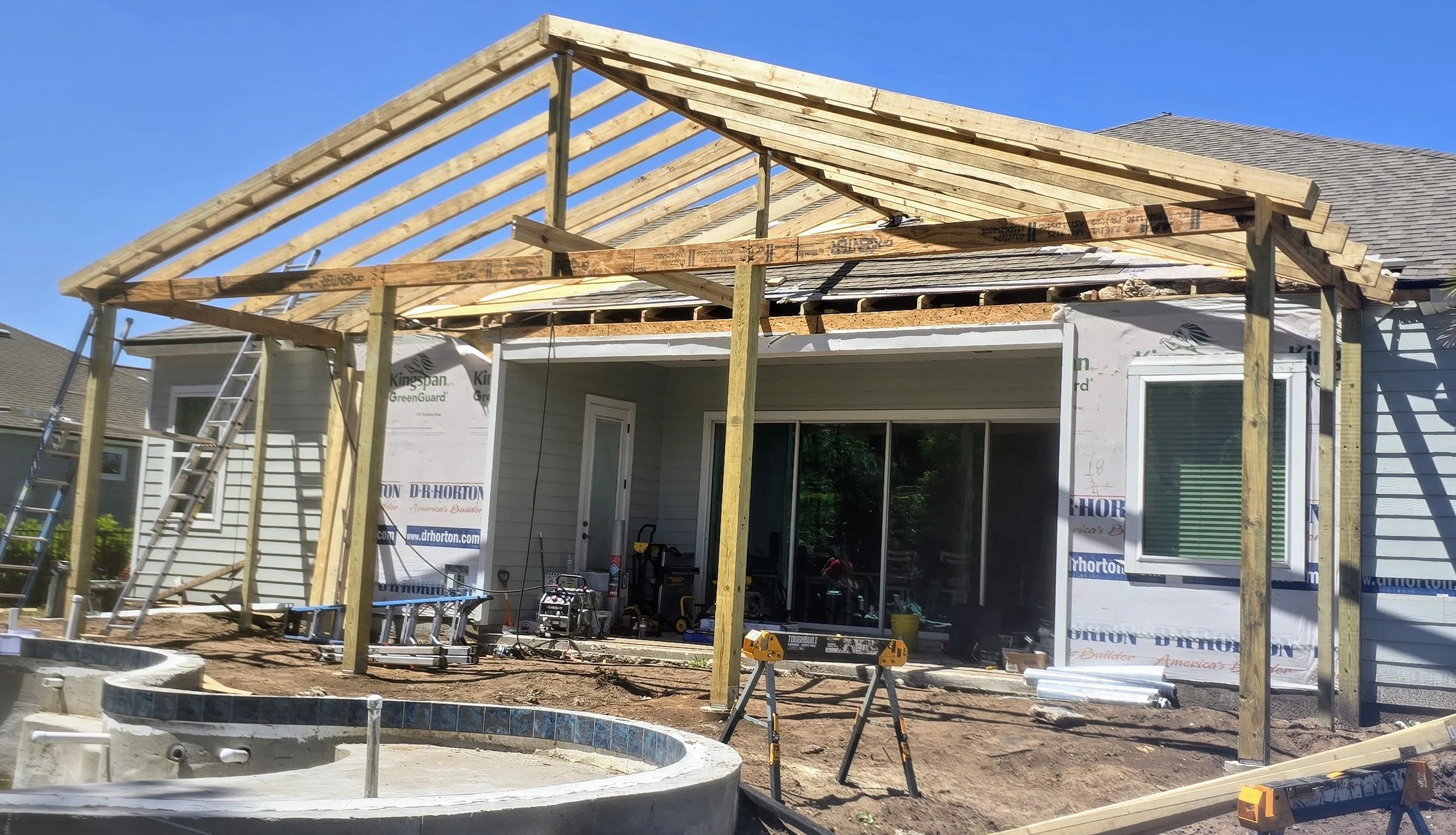 Exterior Frame for Screened Enclosure