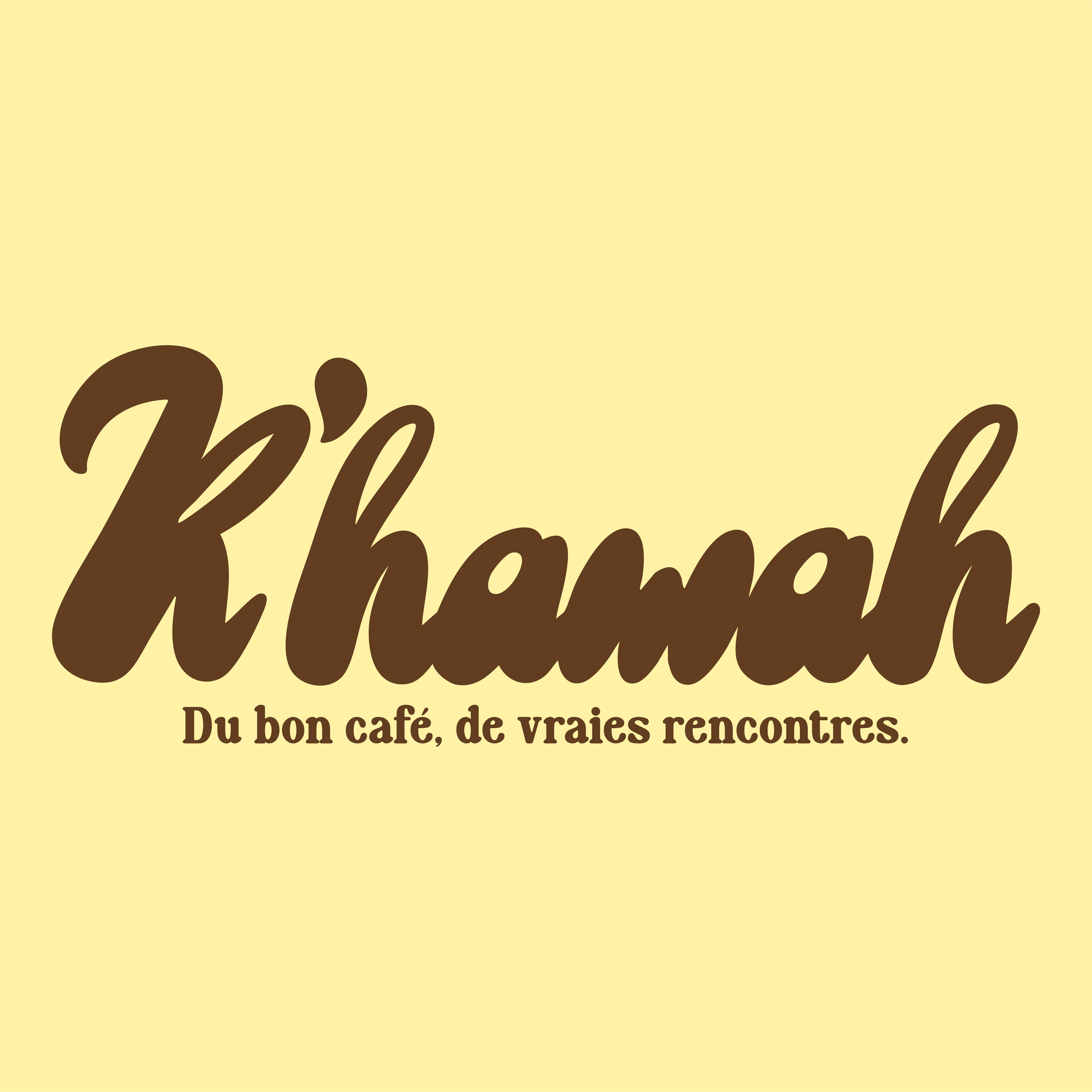 K'hawah - Coffee shop (branding, social media, illustration, site vitrine)