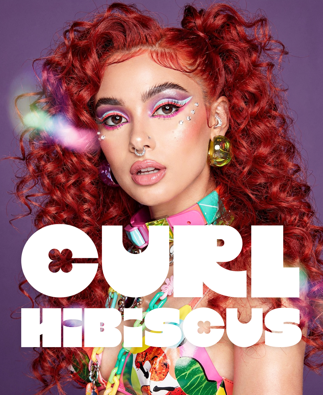 logo curl hibiscus