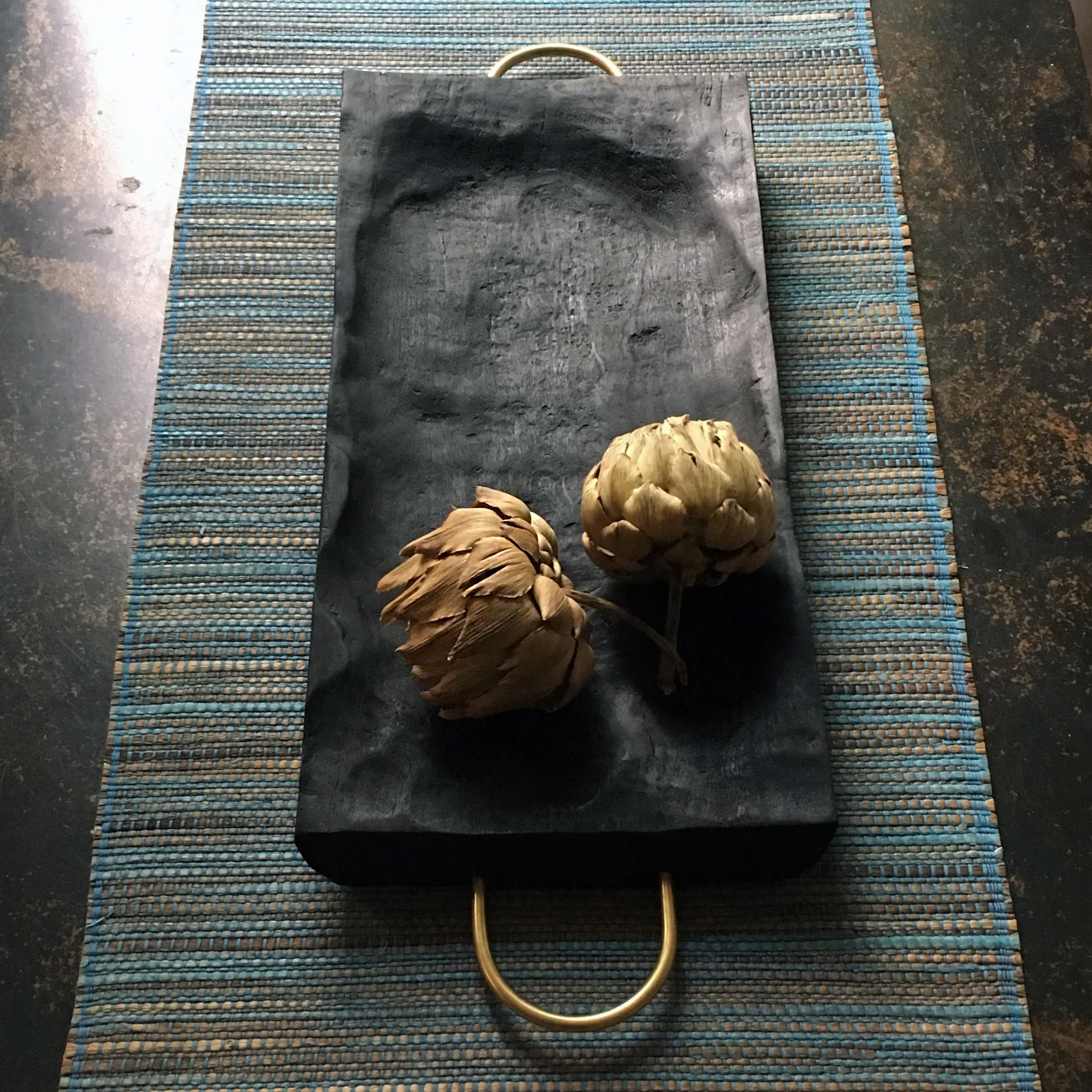 Cherry with Brass Handles Christian Nyberg Emberbowl