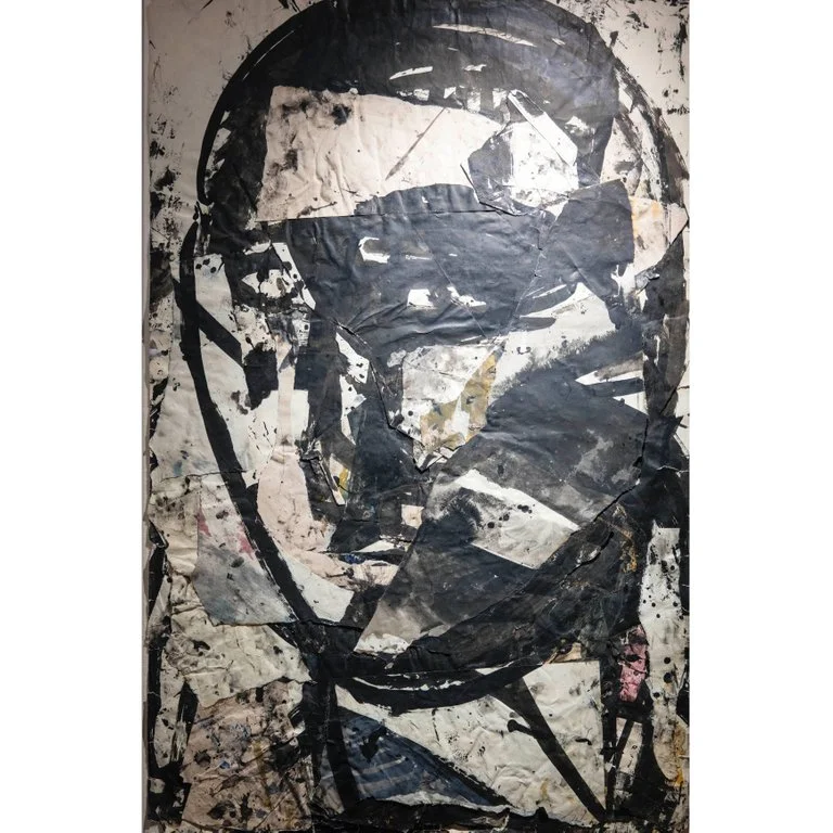 Sylvia Schuster 'Head 4' Collage