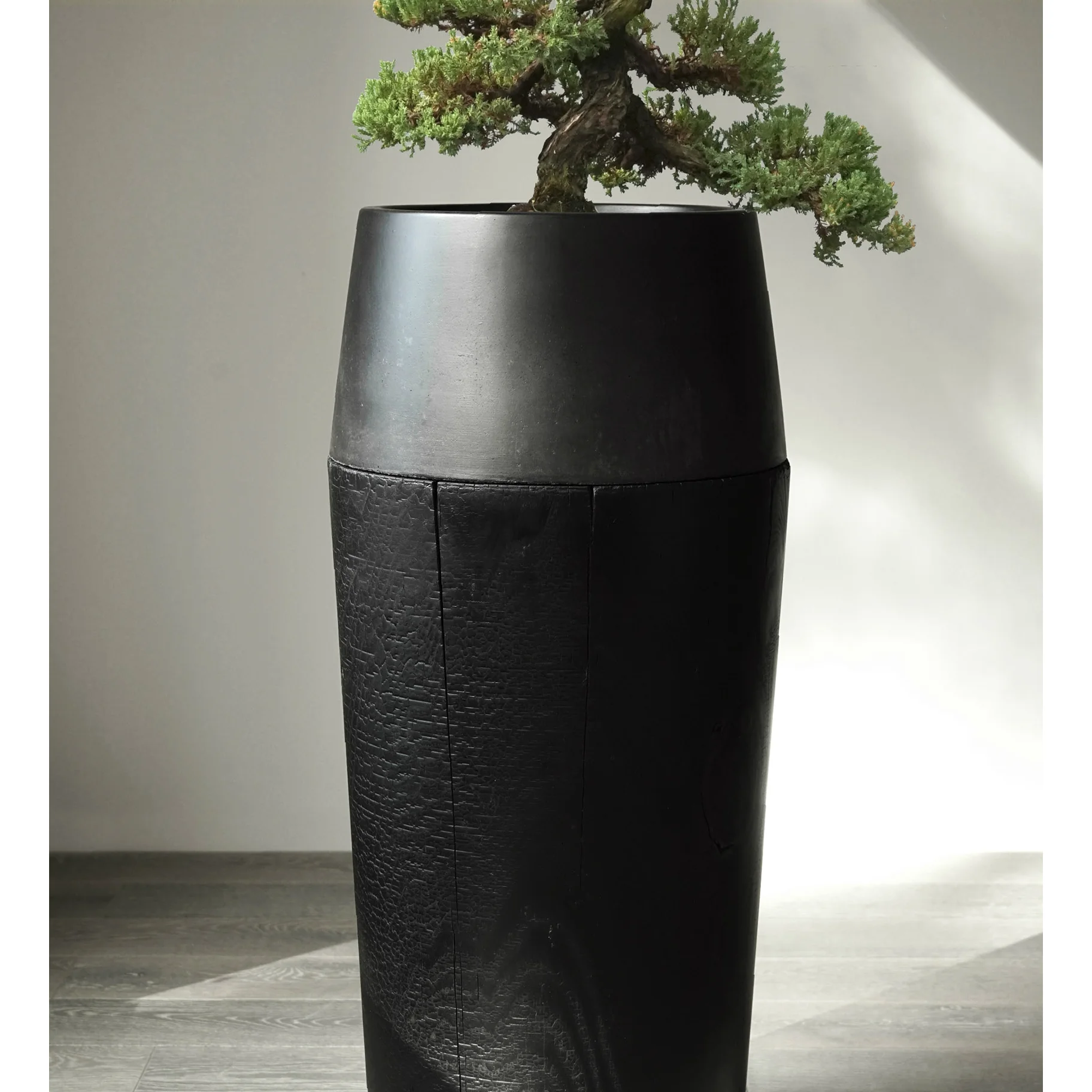 Shou Sugi Ban Revolve Planter - 35" or 44"