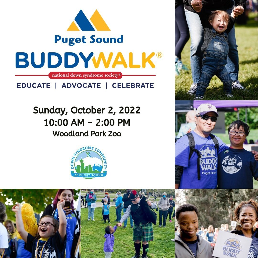 It's official: Puget Sound Buddy Walk is coming back to the Woodland Park Zoo on October 2nd and you can sign up TODAY! 🥳💙🌟💙🥳

Build your team, invite your friends, and get ready to celebrate individuals with Down syndrome and their families, an