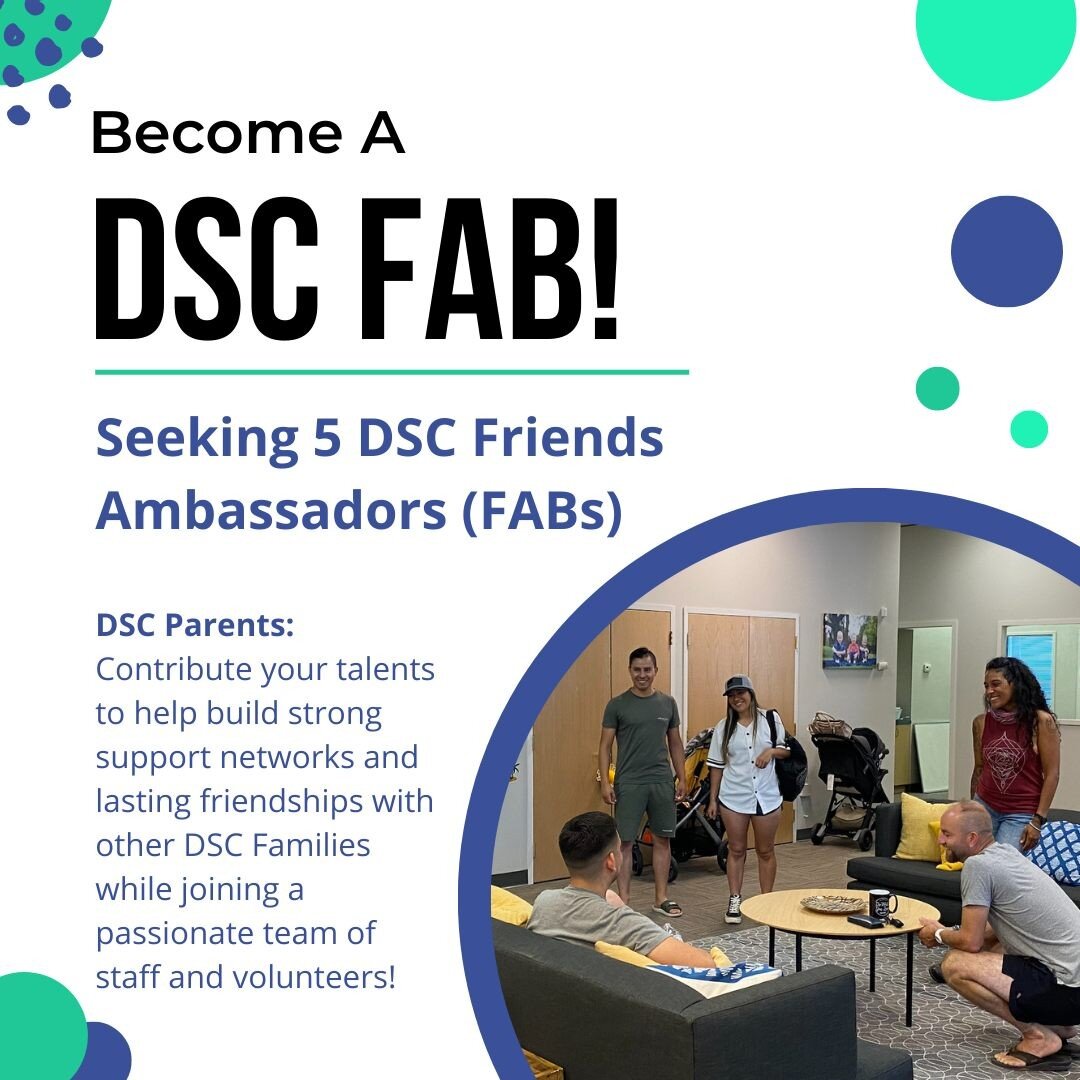FABulous DSC Parents: Do you enjoy using Facebook to share information, inspire action, and cultivate connection with peers?

As part of our DSC Parents Initiative, we're seeking 5 DSC Friends Ambassadors (FABs!) to act as volunteer liaisons between 
