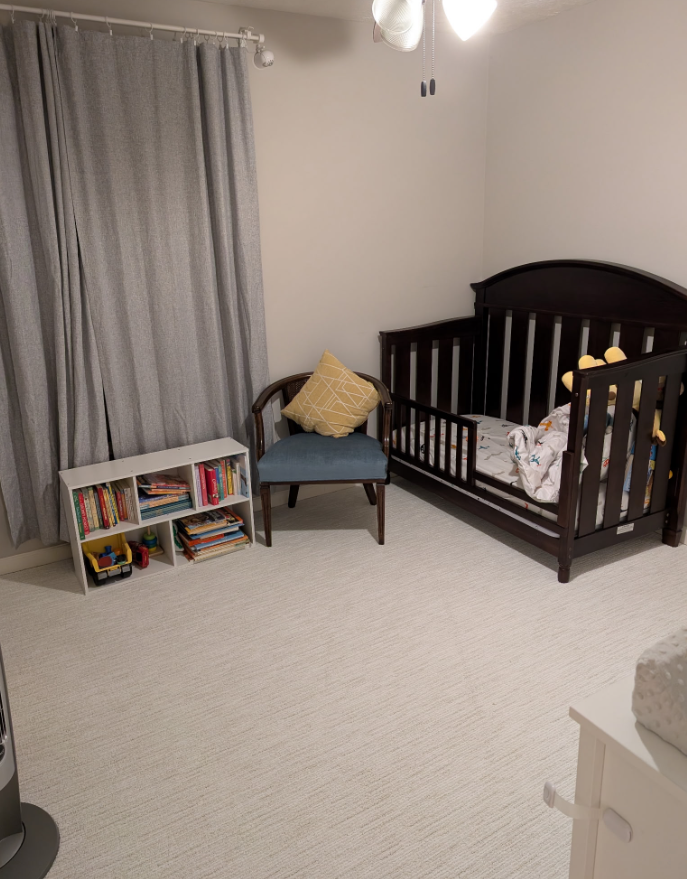 Plush carpet installation