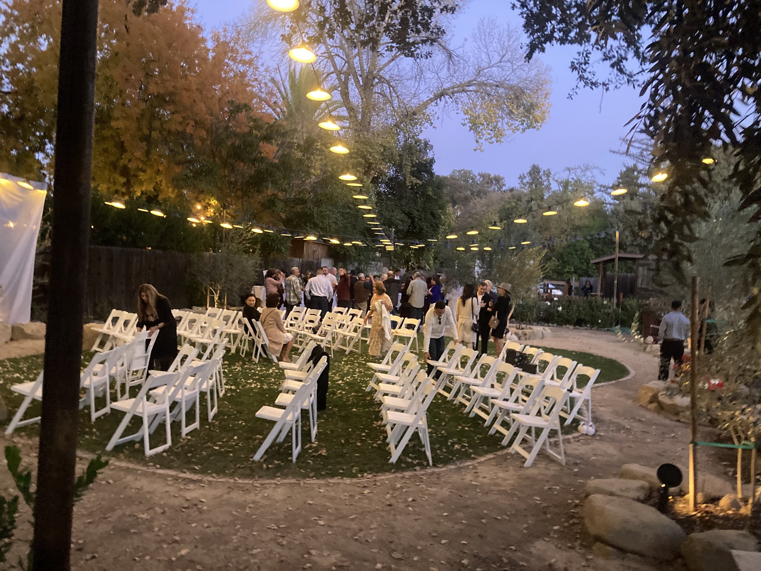 Simple and flexible outdoor space for weddings in Los Olivos, CA