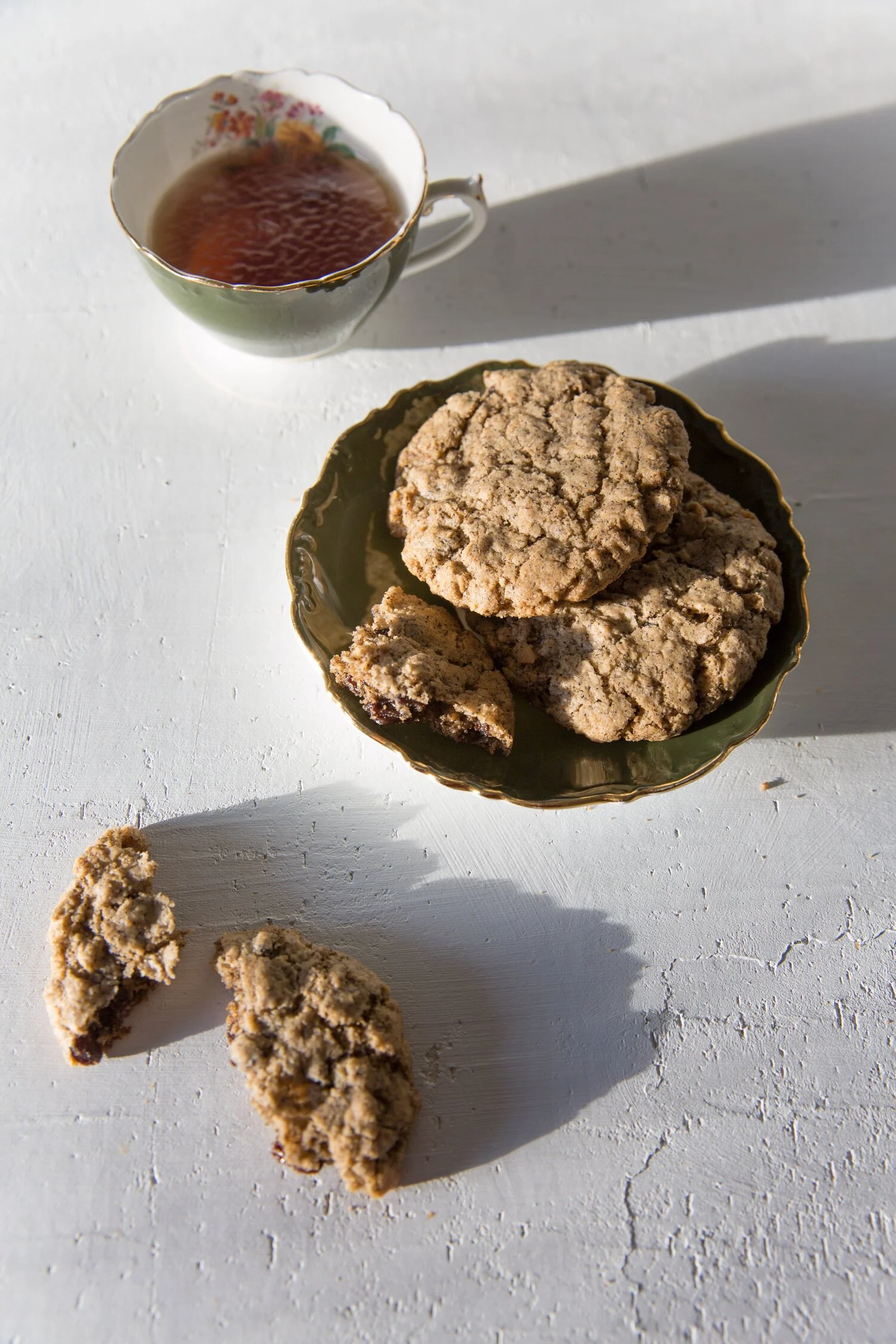Buckwheat Oatmeal Raisin Cookies