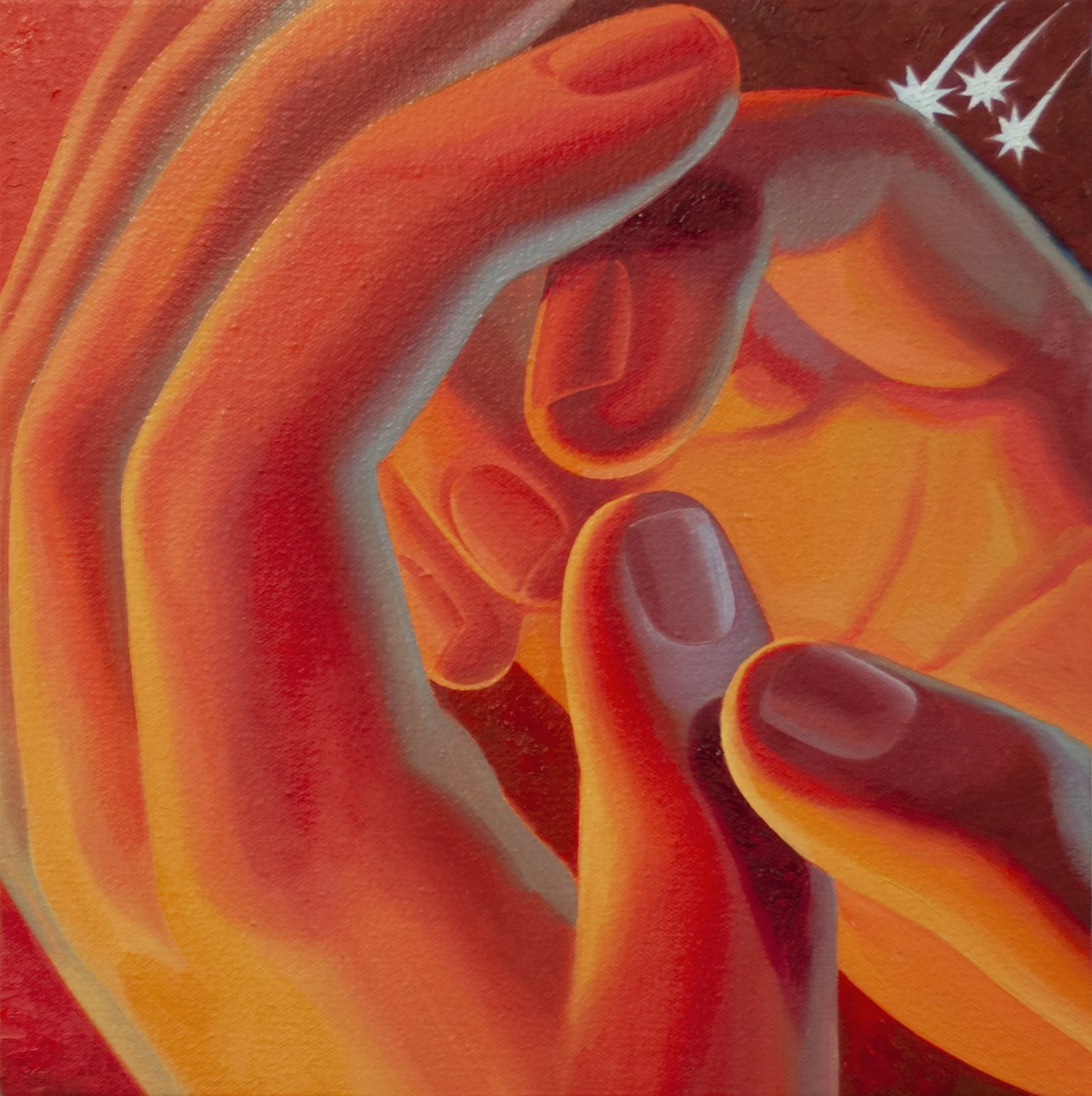 Hold
12.25 x 12 inches, oil on canvas, 2025