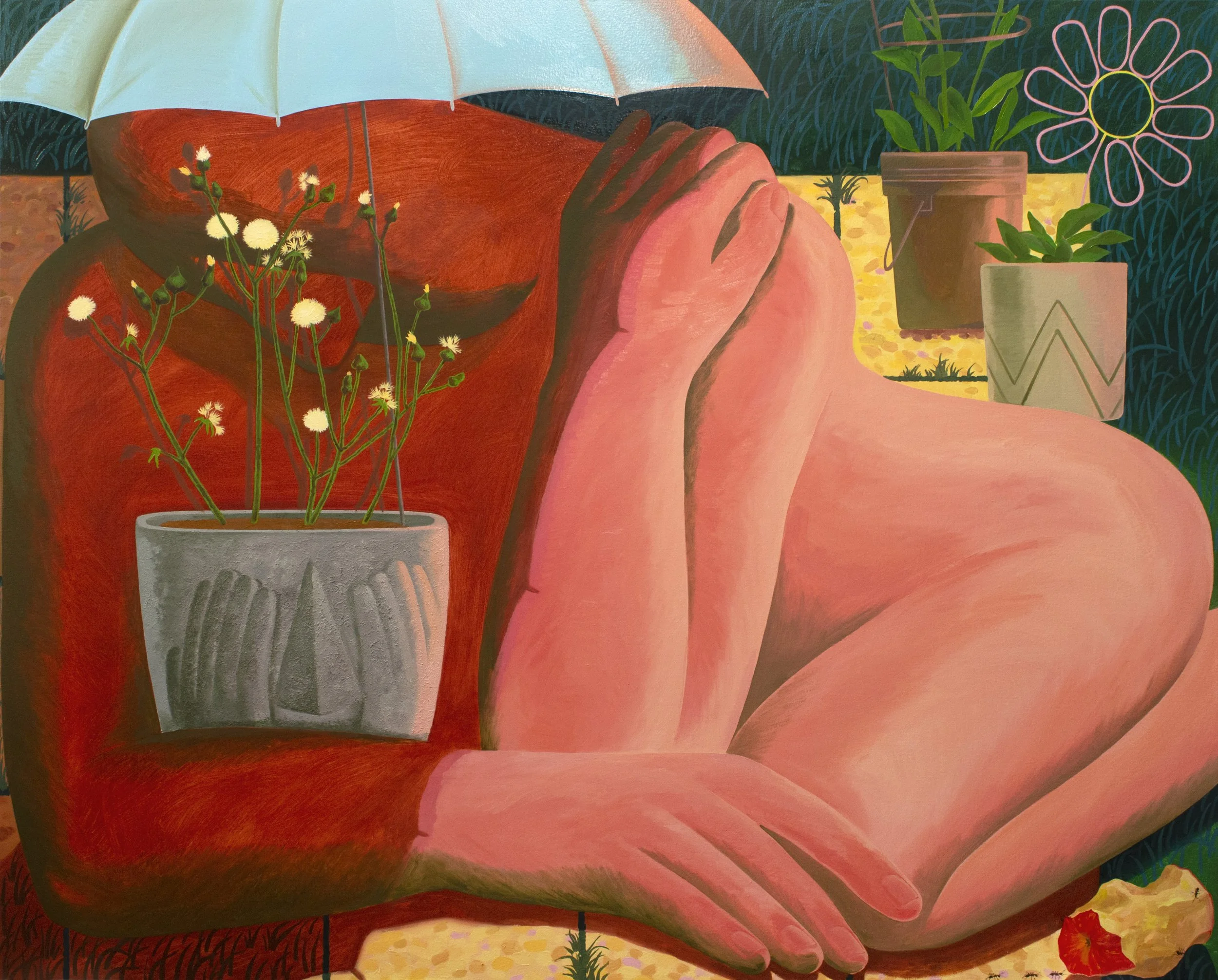 Dwelling
oil and sand powder on canvas, 48 x 60 inches, 2026