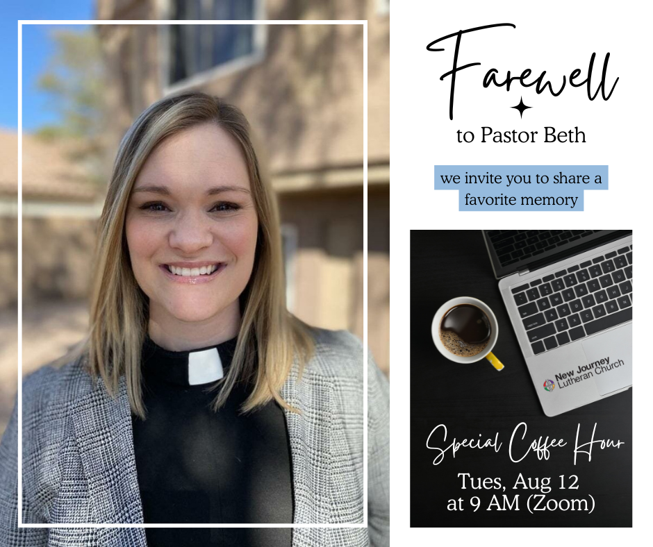 Special Coffee Hour: Farewell to Pastor Beth