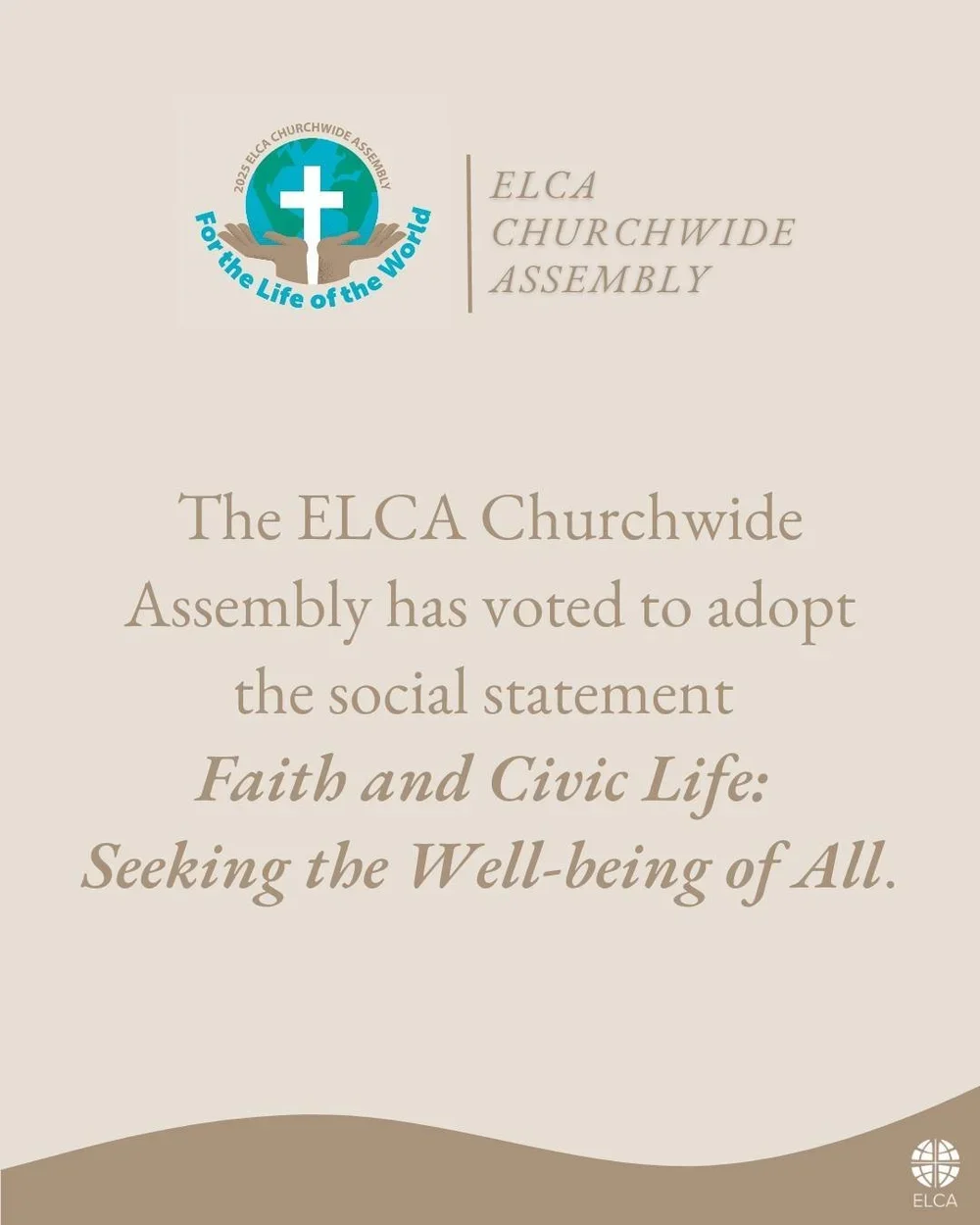 New ELCA Social Statement on Faith and Civic Life
