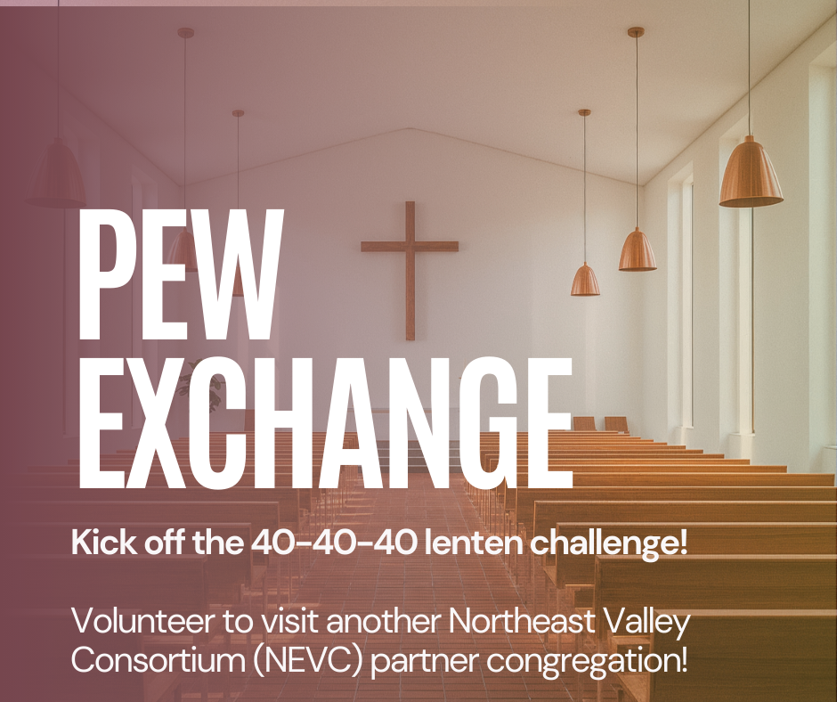 One-Time Volunteers Needed: 2nd Annual NEVC Pew Exchange – February 22