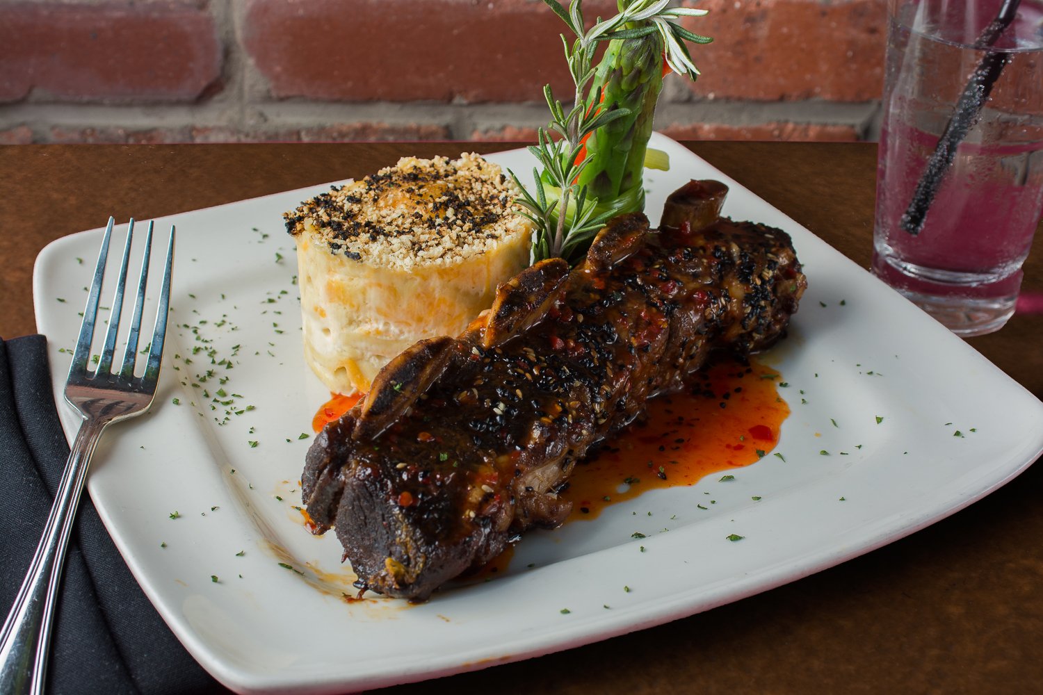 Short Ribs with Potato Cake at Metropolitan Cafe in Downtown Freehold, New Jersey