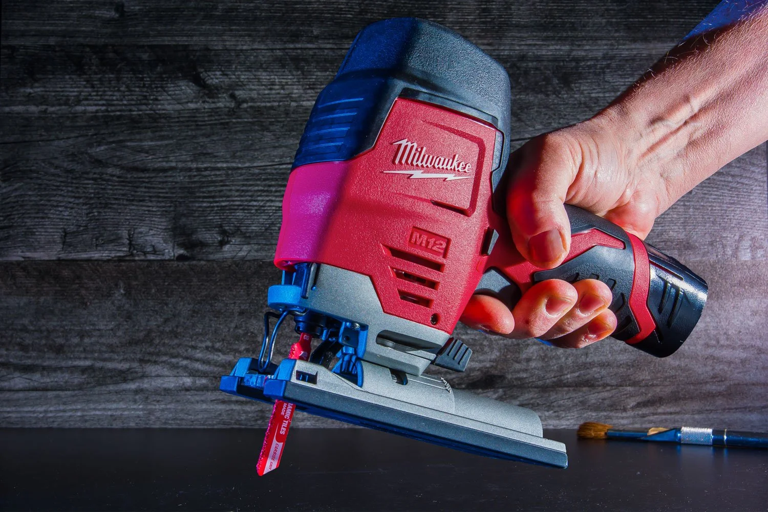 Milwaukee Tools M12™ High Performance Jig Saw in use