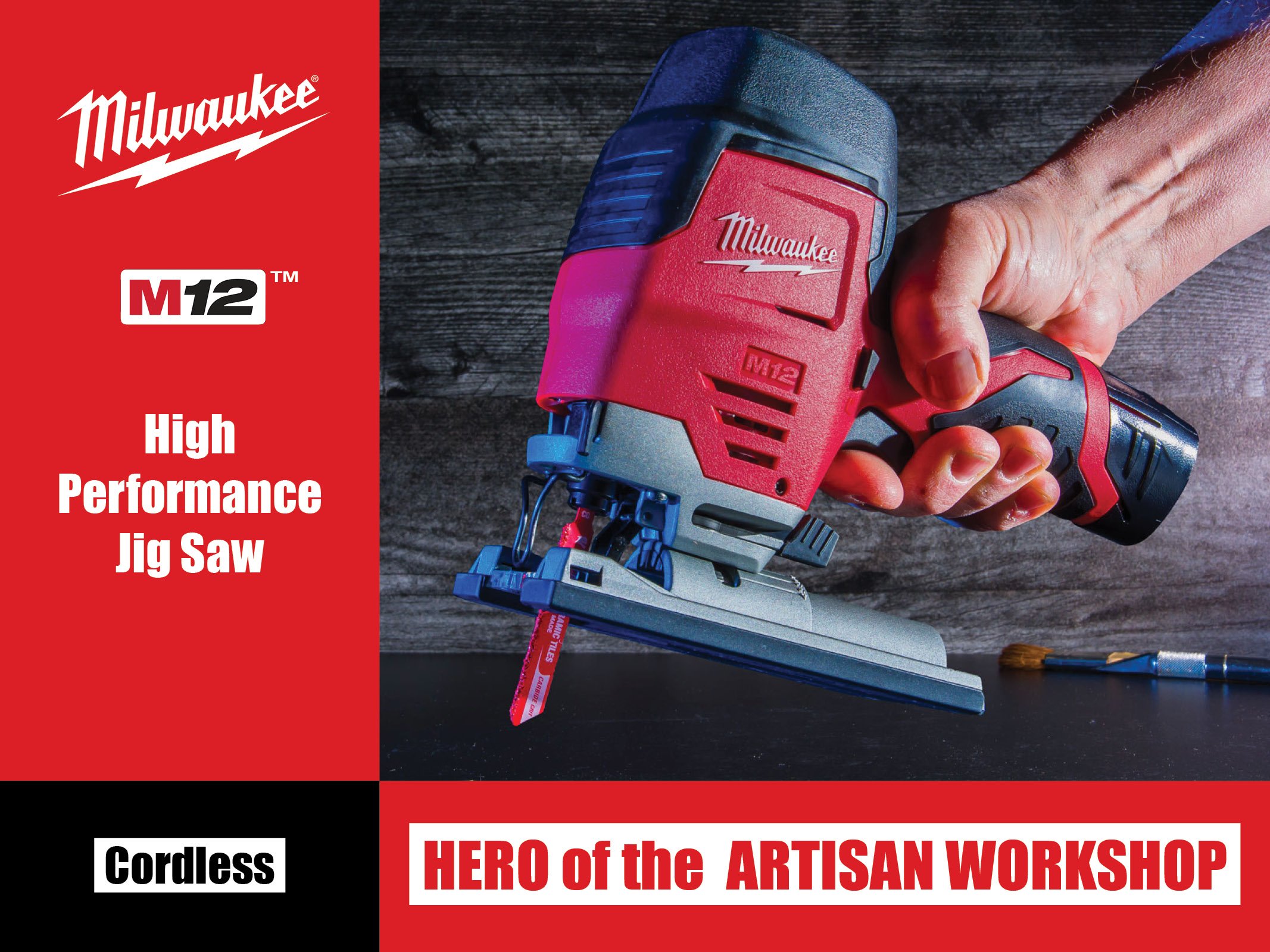 Milwaukee Tools M12 Jigsaw Ad