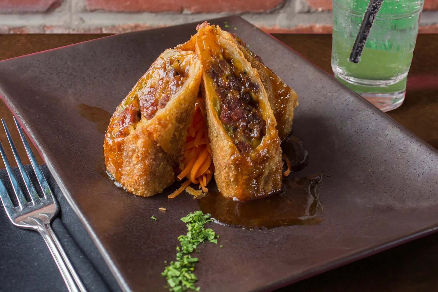 Fried Beef Spring Rolls at Metropolitan Cafe in Downtown Freehold, New Jersey