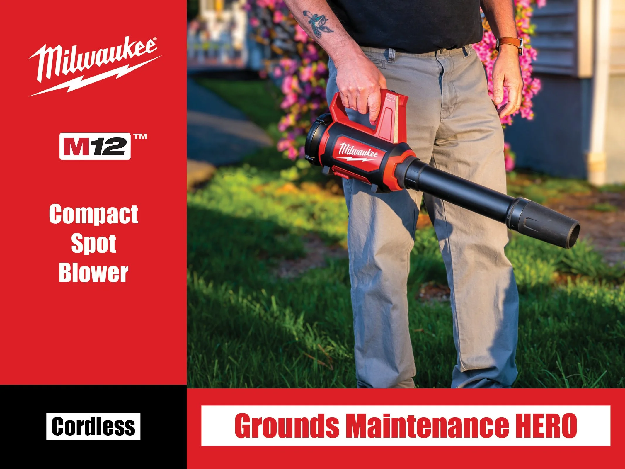 Milwaukee Tools M12 Compact Spot Blower Ad