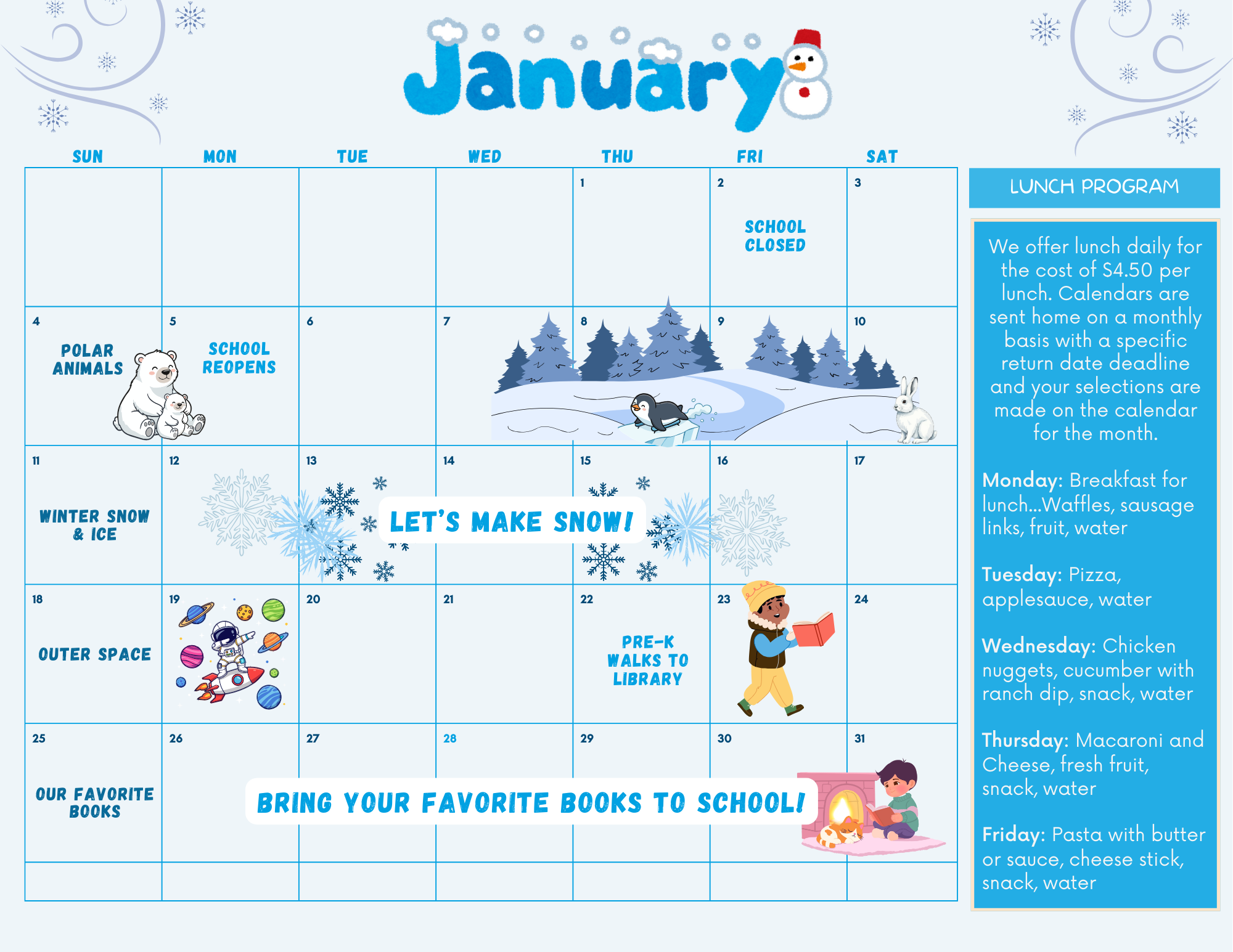 January 2026 Calendar 