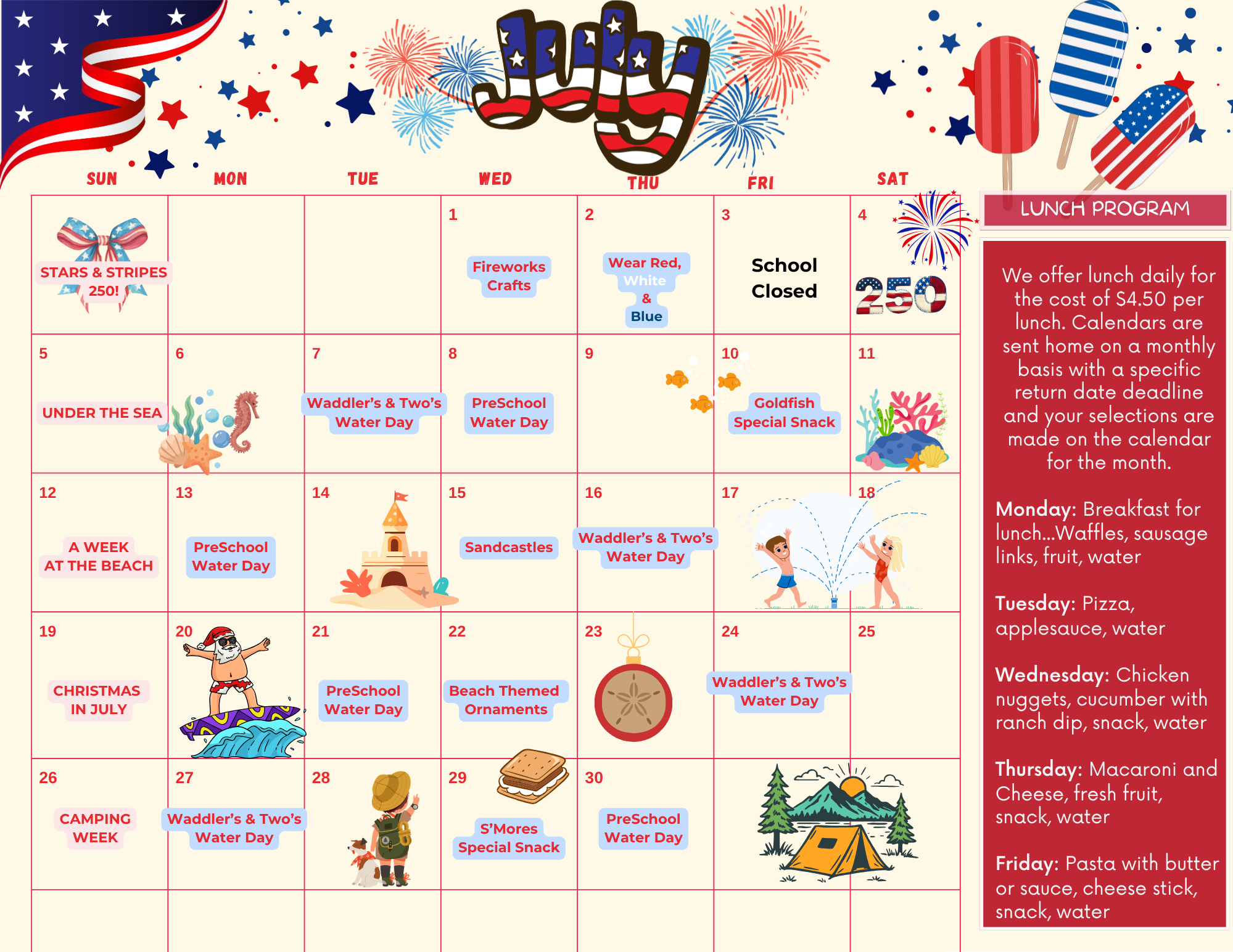 July 2026 Calendar