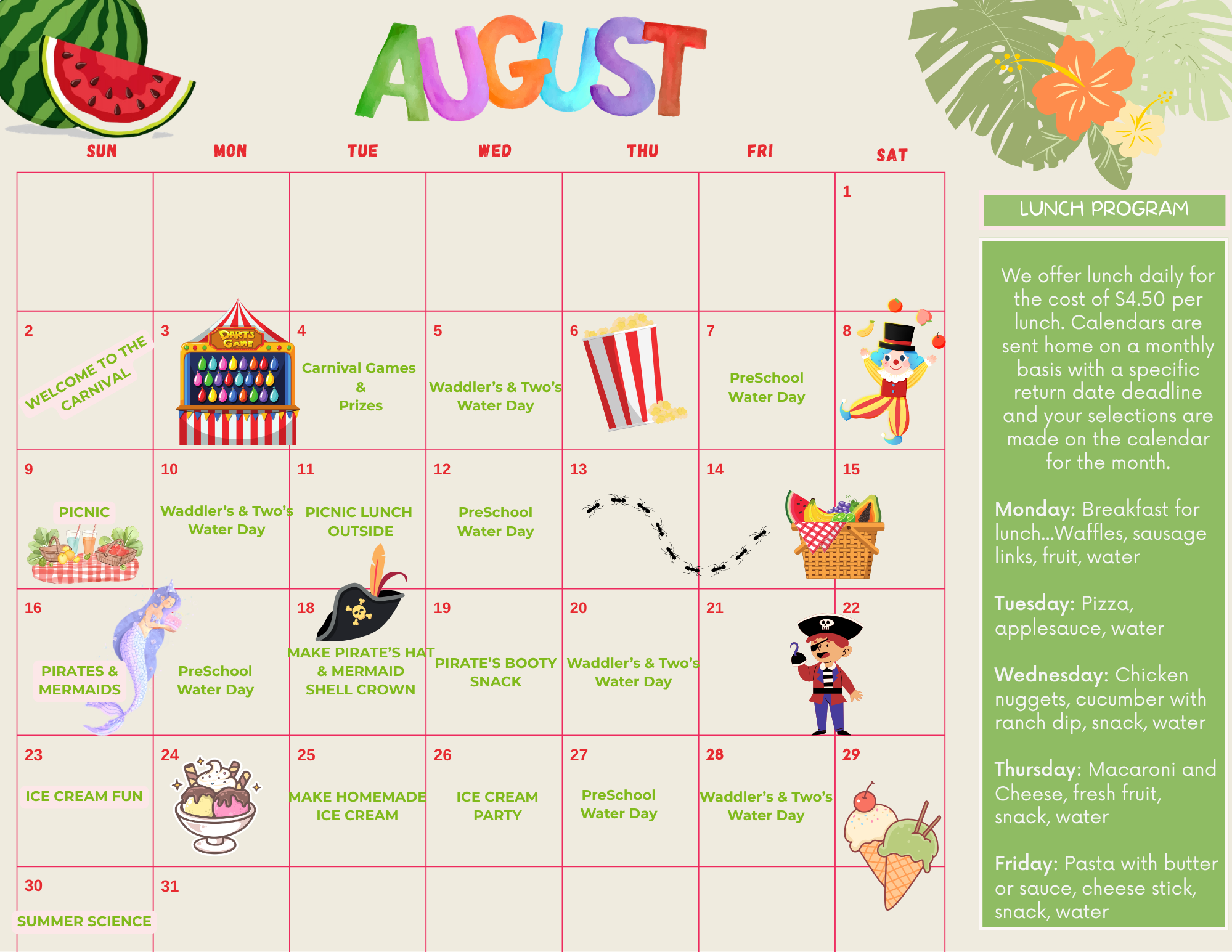 August 2026 Calendar 