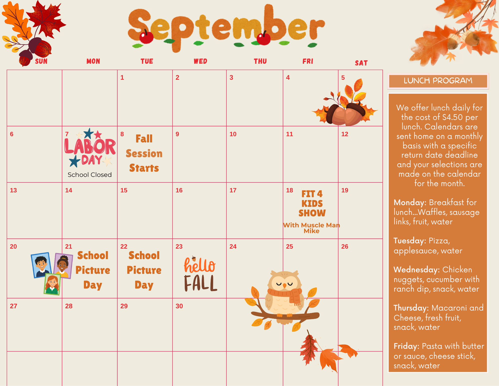 September 2026 Calendar