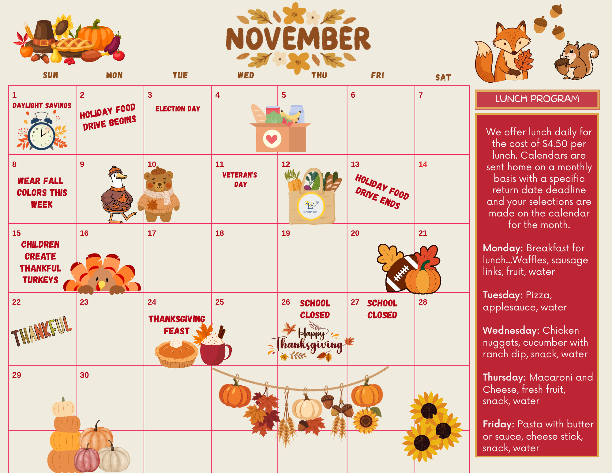 November 2026 Calendar 