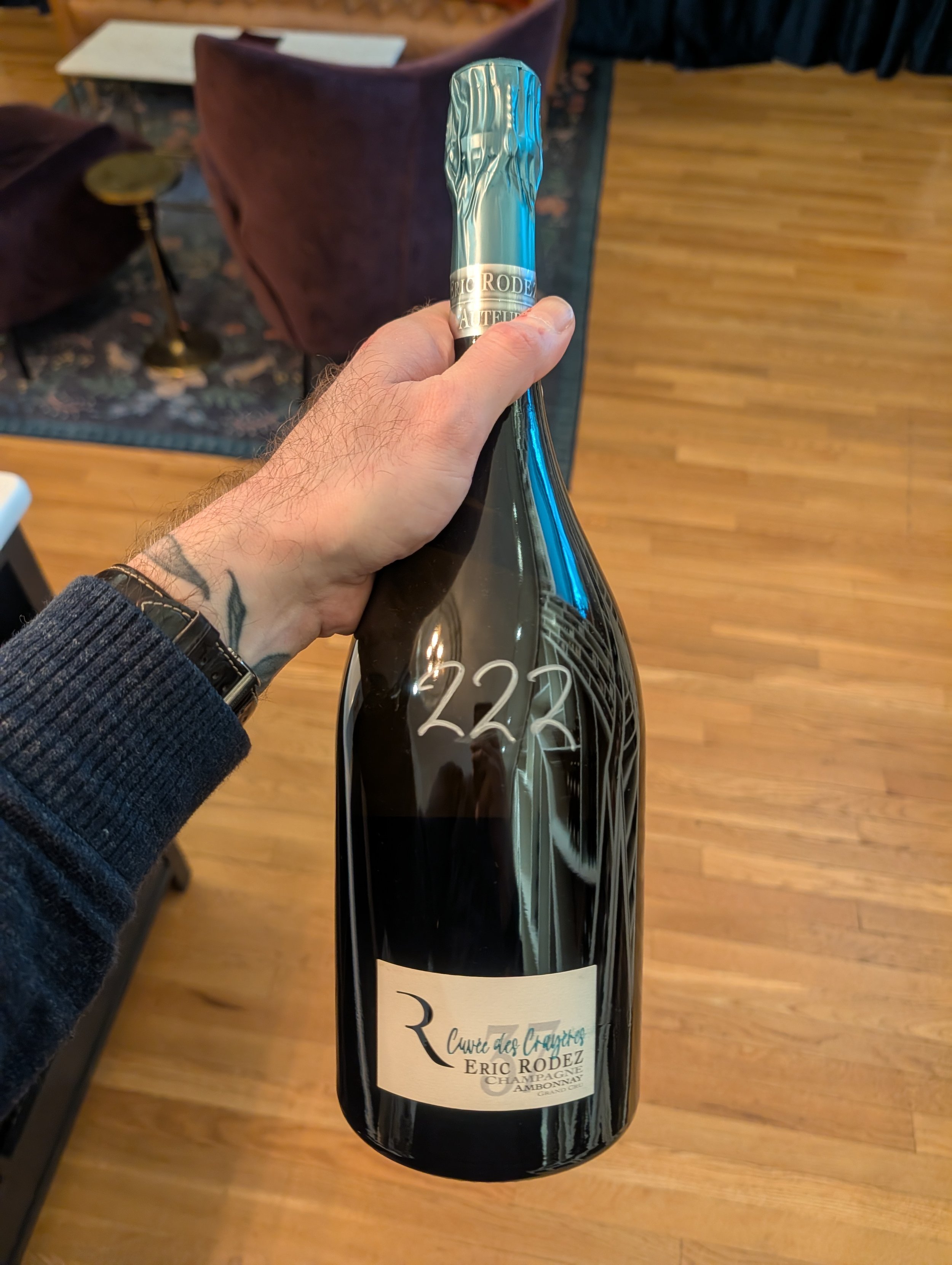 Champagne Eric Rodez, NV "Cuvée des Crayères" Grand Cru Ambonnay Extra Brut MAGNUM