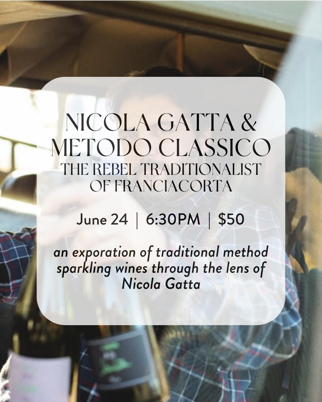 The Rebel Traditionalist: Nicola Gatta & Metodo Classico, $50