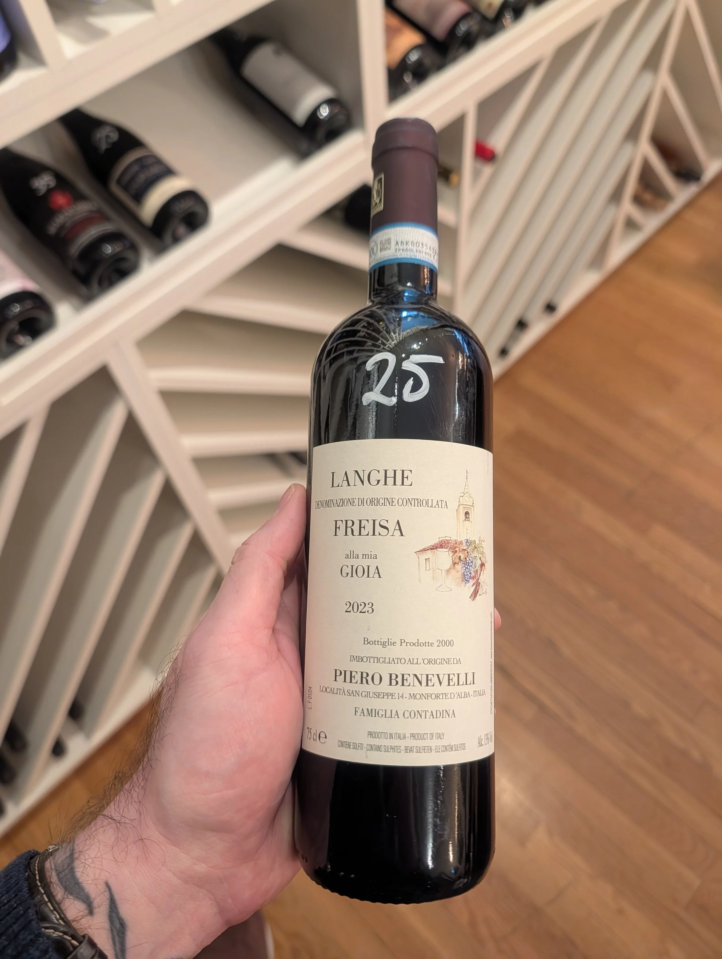 Piero Benevelli, 2023 "alla mia Gioia" Langhe Freisa