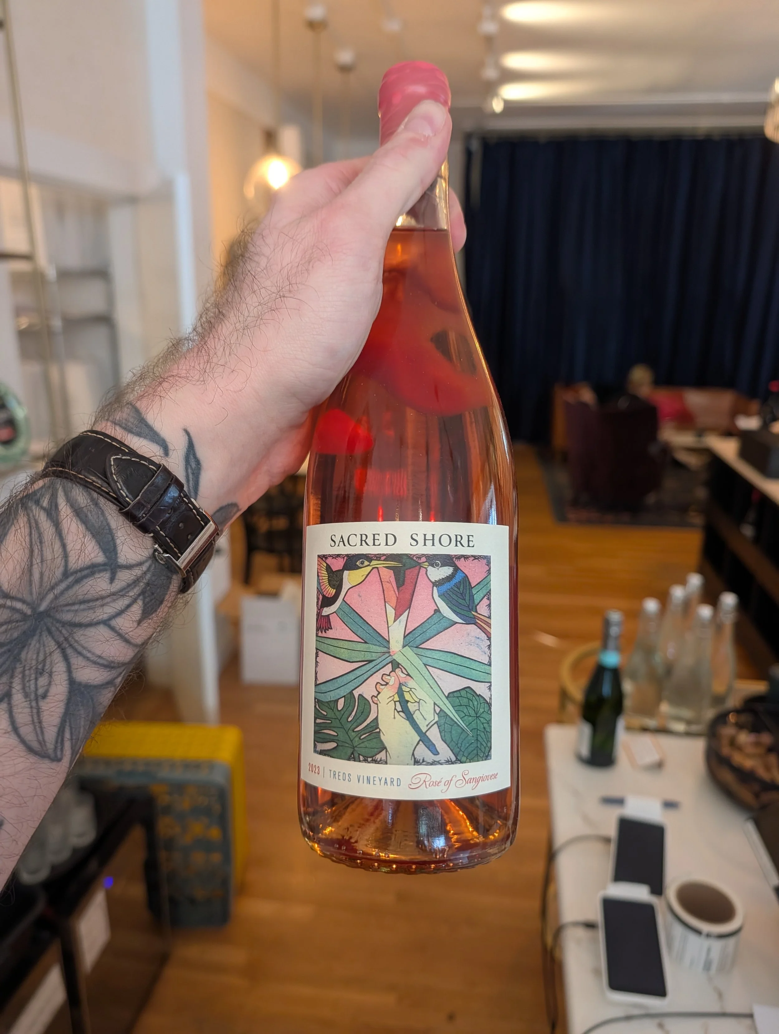 Sacred Shore, 2023 Treos Vineyard Rosé of Sangiovese