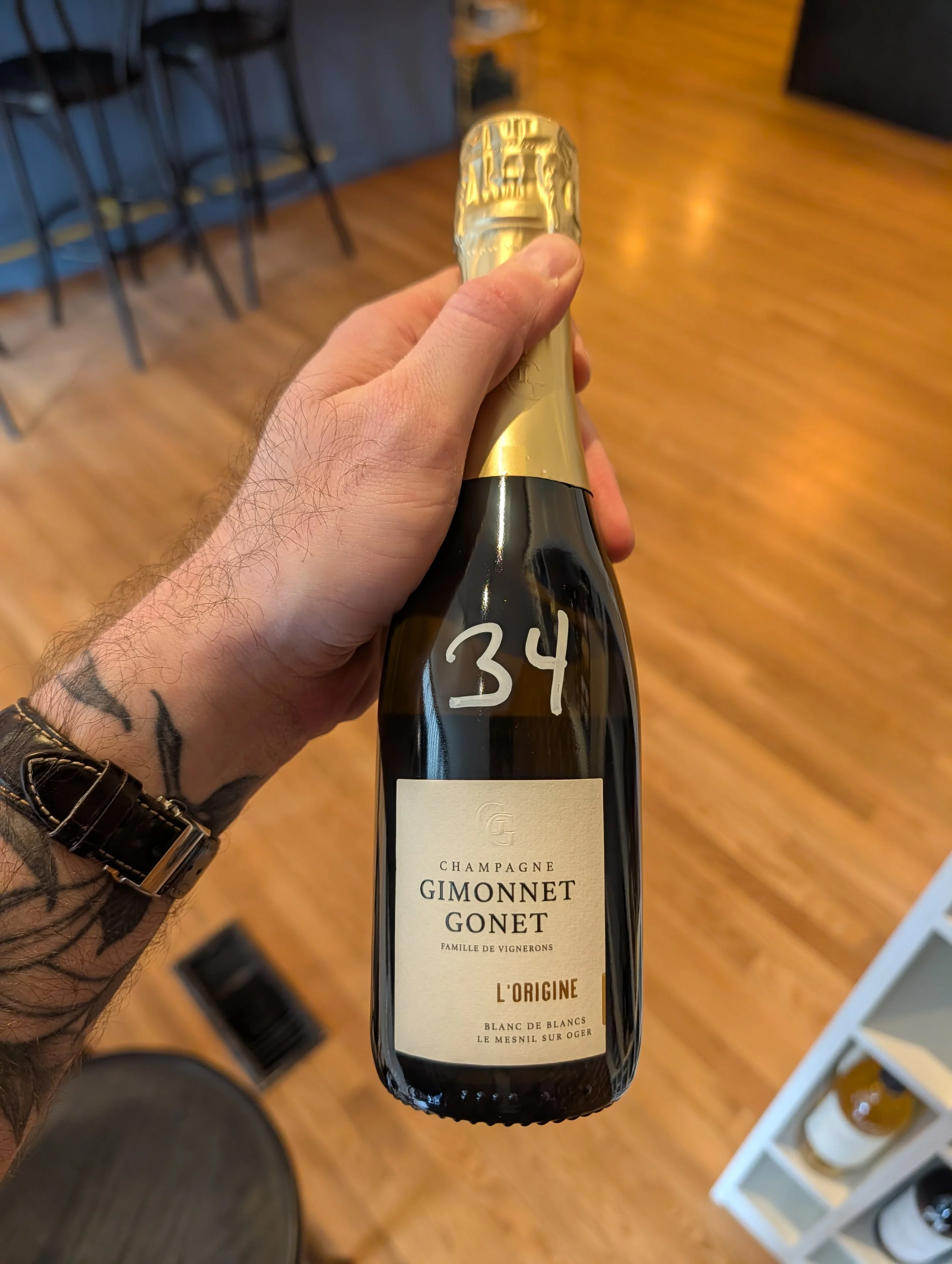 Champagne Gimonnet Gonet, NV "L'Origine" Blanc de Blancs Grand Cru 375mL